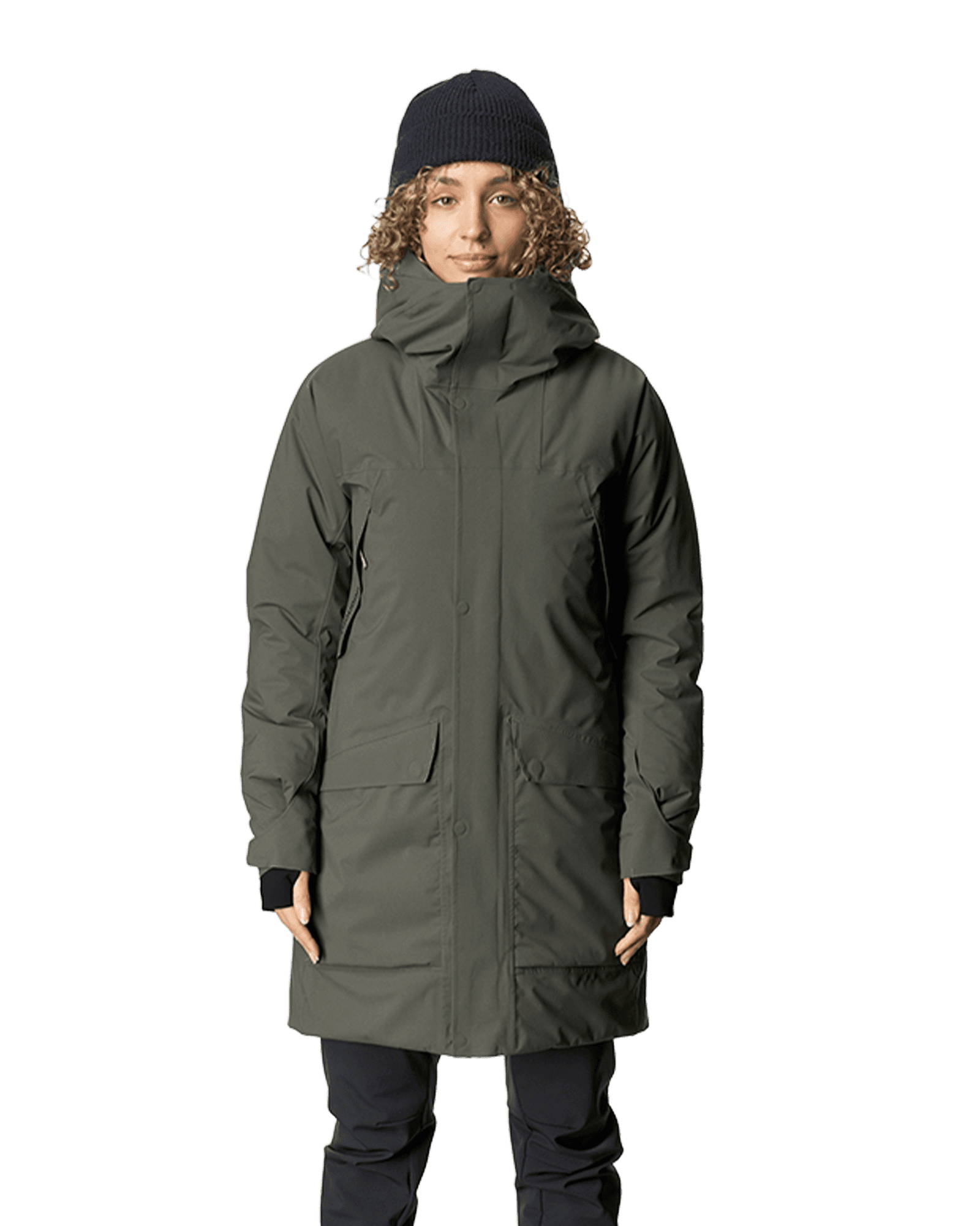 Fall In Parka W Baremark Green