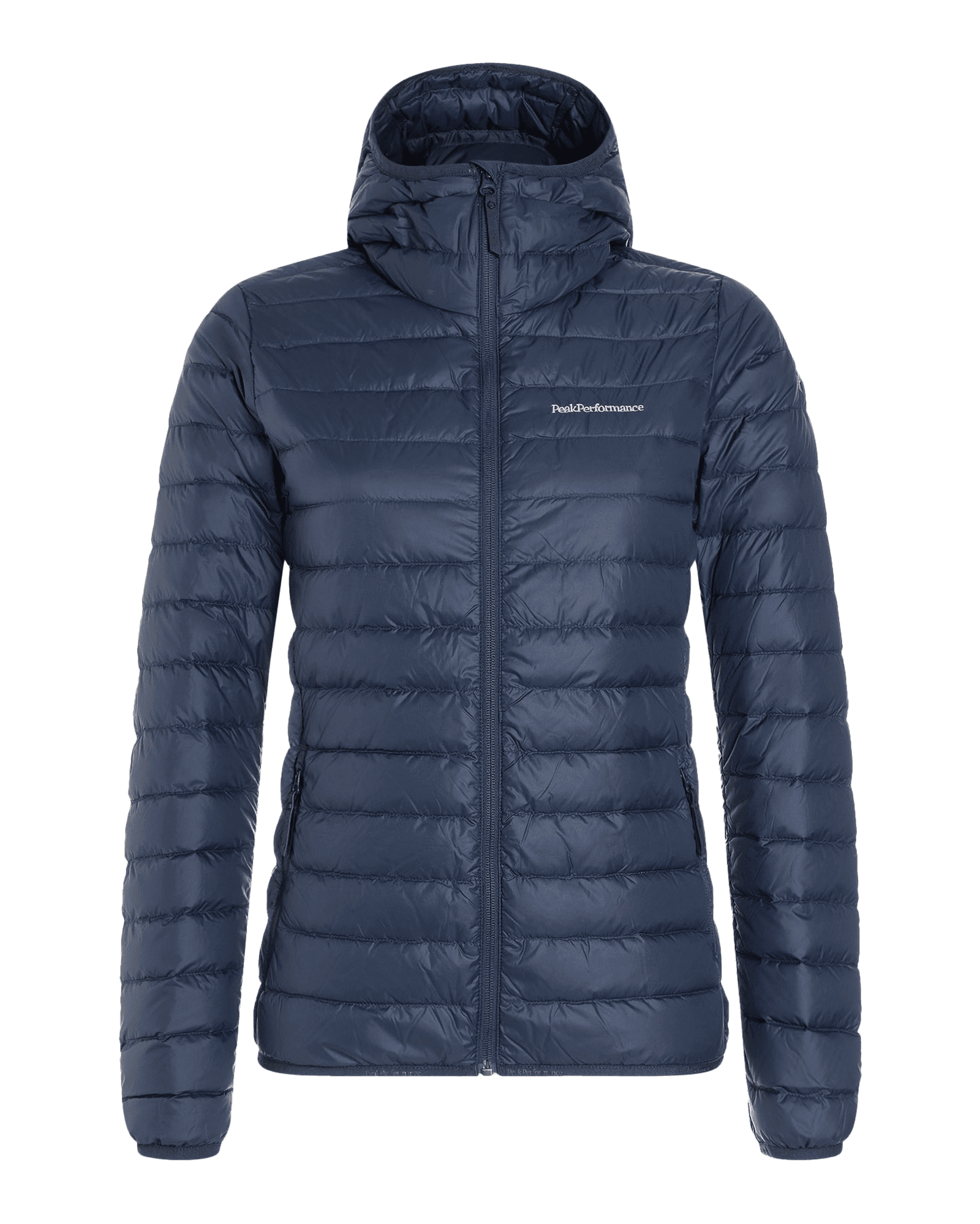 Down Liner Hood Jacket W Blue Shadow