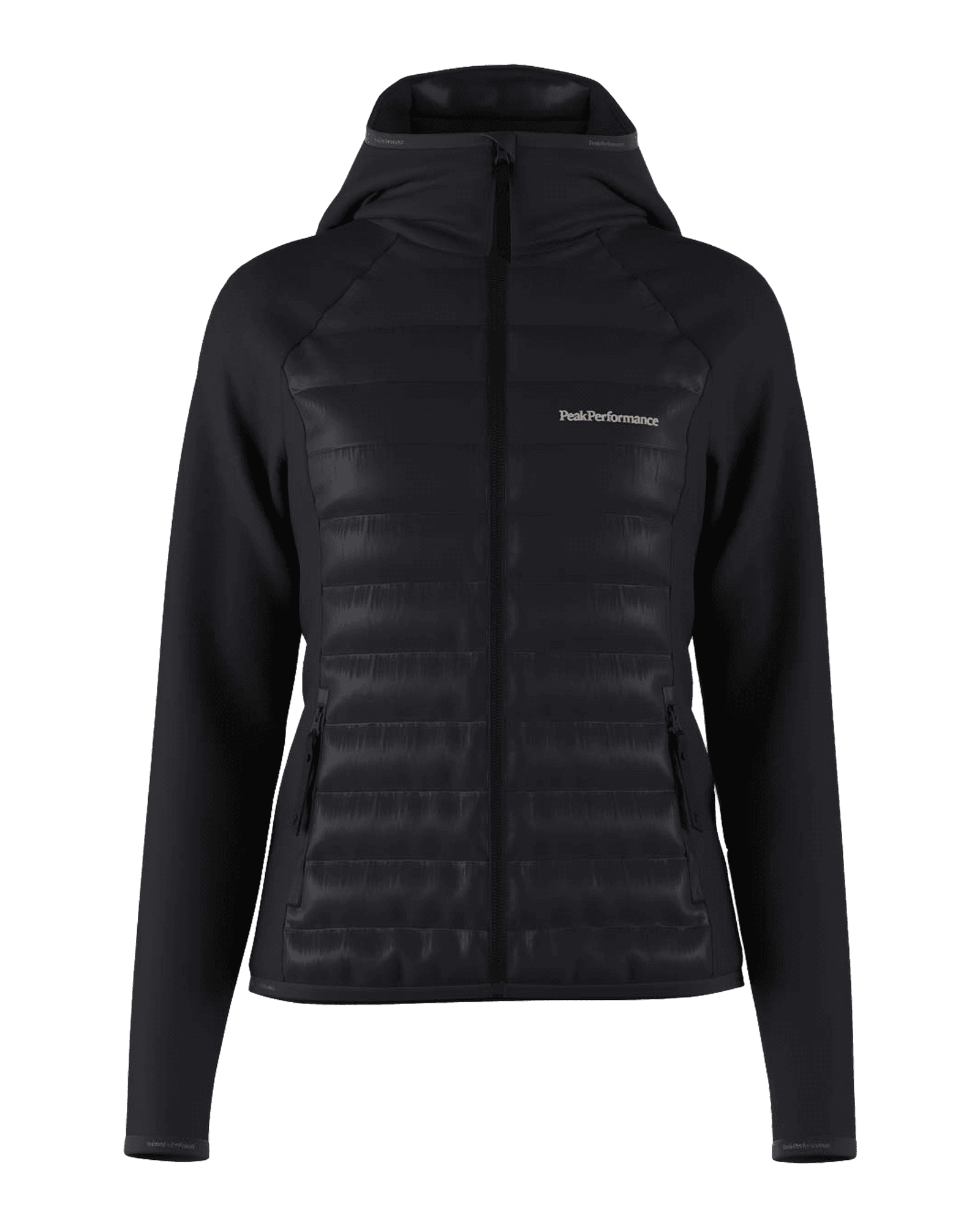Down Hybrid Hood Jacket W Black