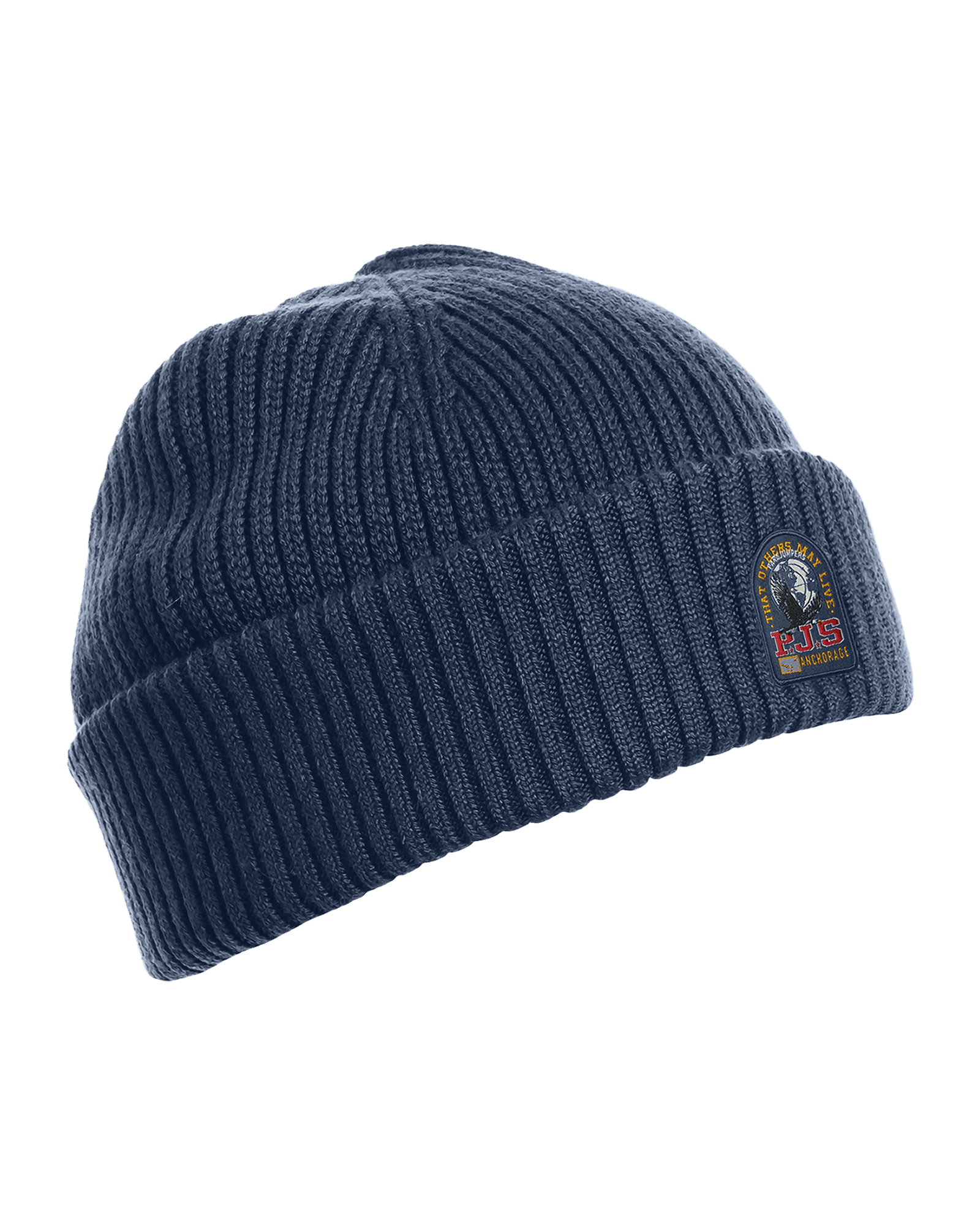 Rib Hat Knitted Beanie Peacot