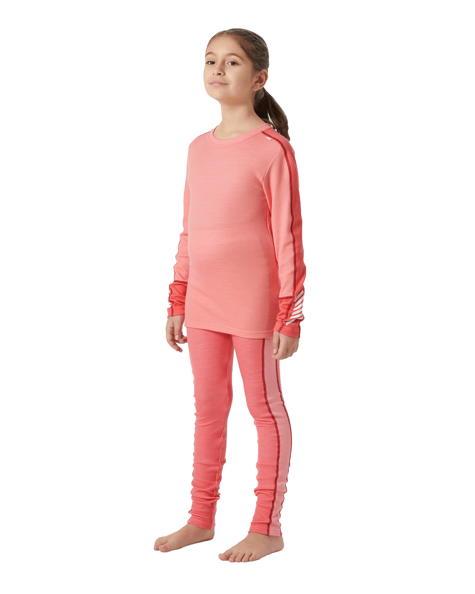 Lifa Merino Midweight Set JR Sunset Pink
