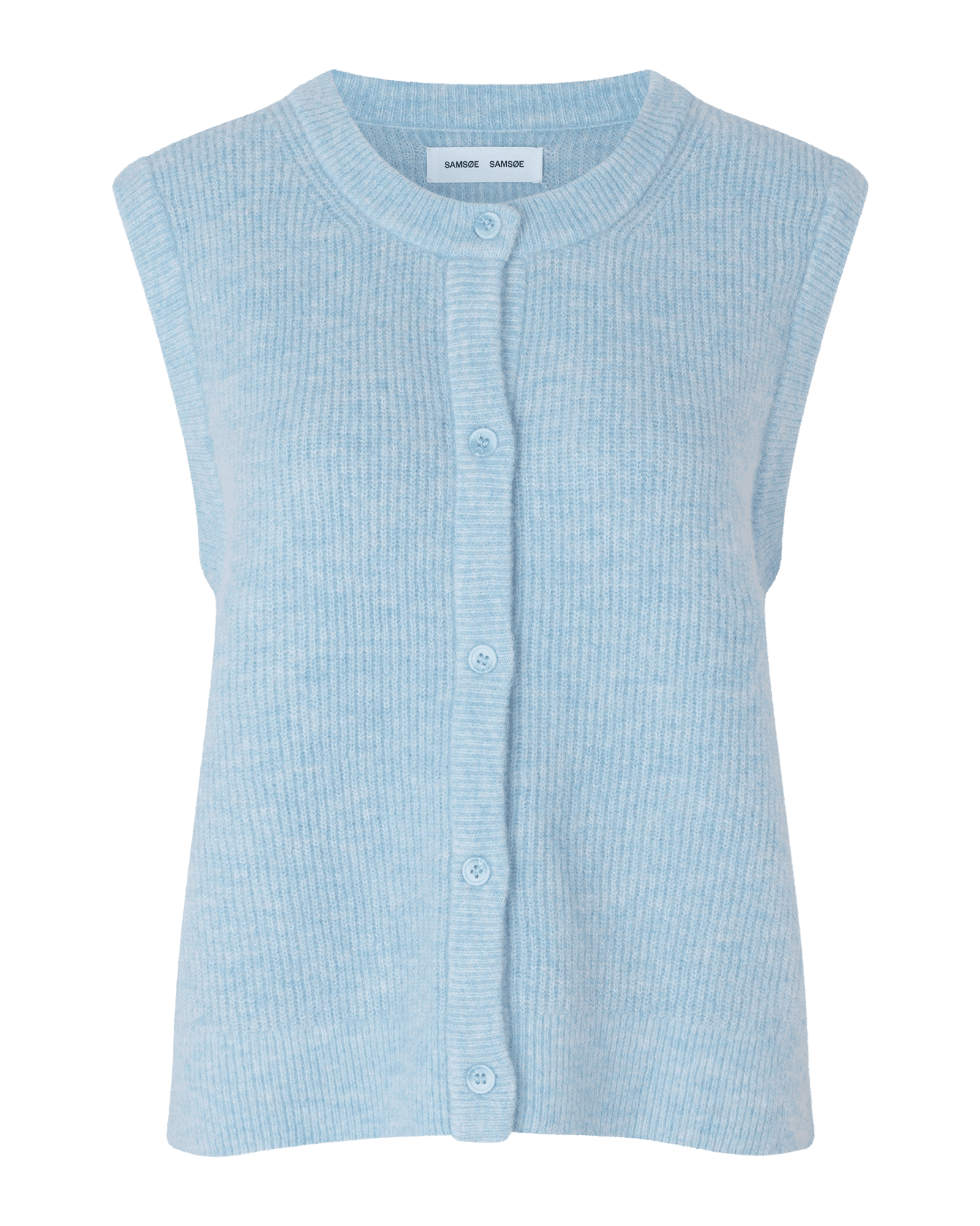 Nor Cardigan Vest 7355 W Brunnera Blue Mel.