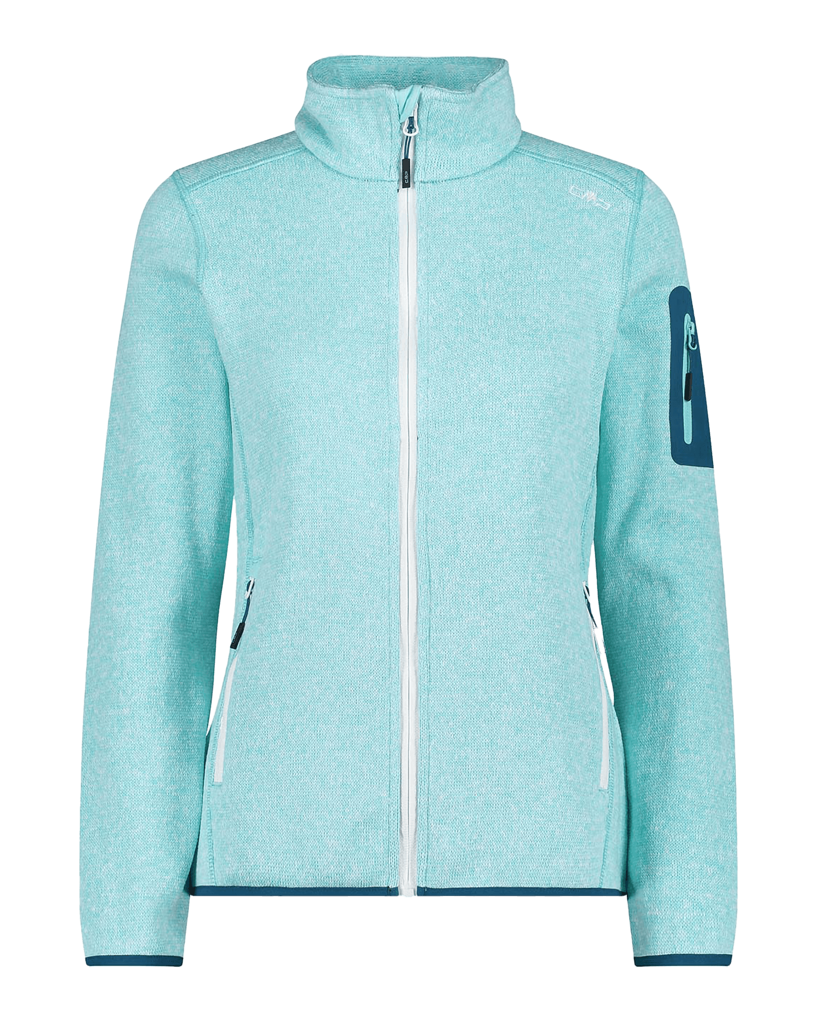 Knit Fleece Jacket W Acqua/Deep Lake