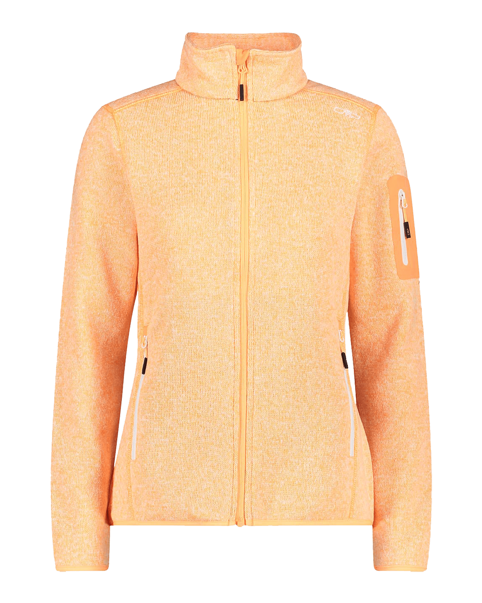 Knit Fleece Jacket W Sunrise/Bianco