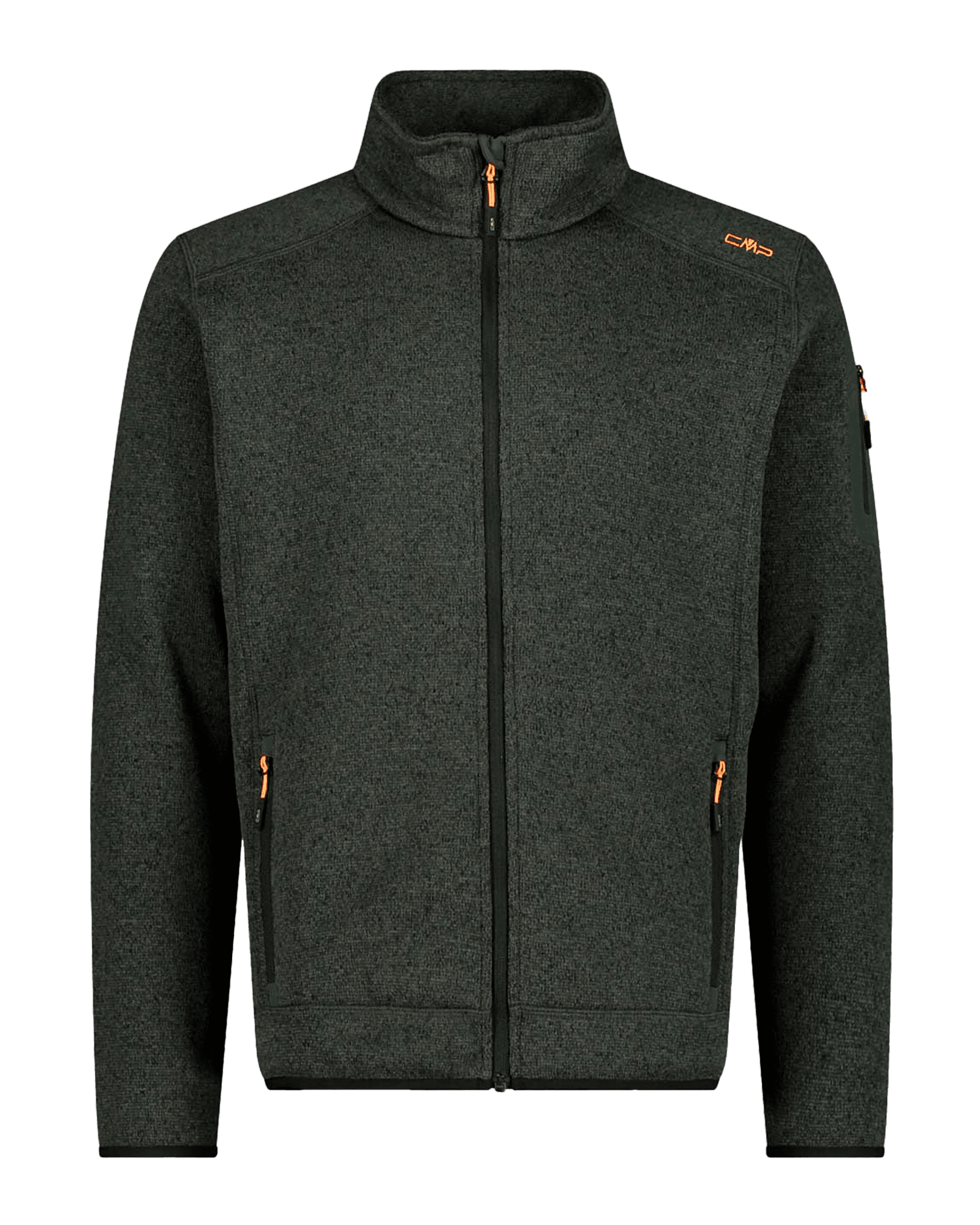 Knit Fleece Jacket M Oil Green/Nero