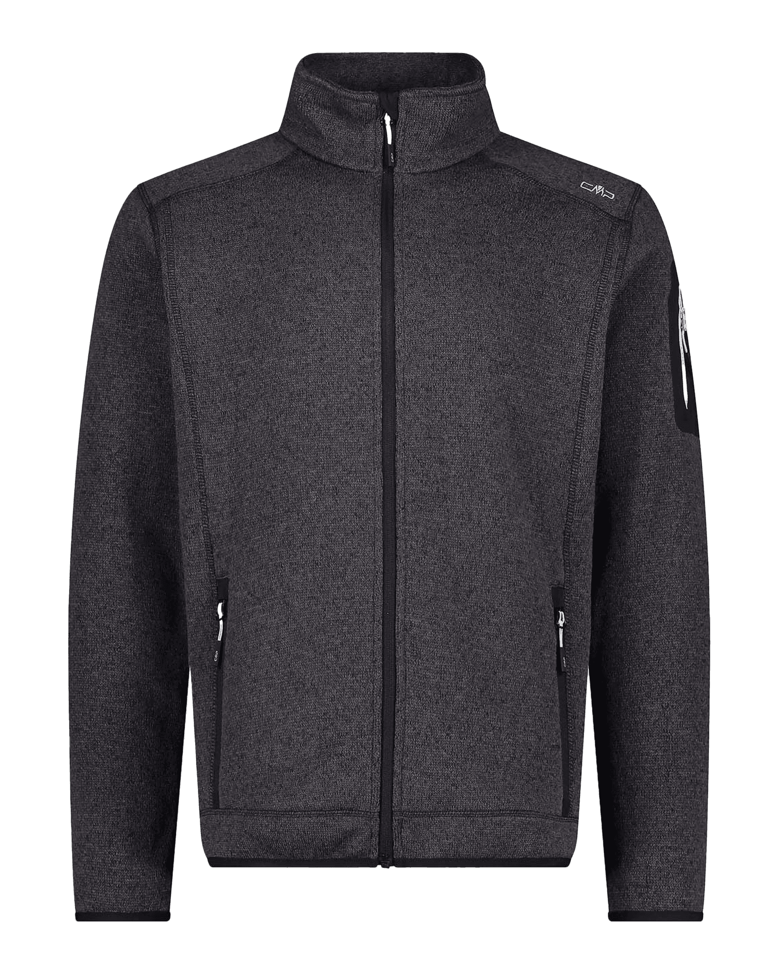 Knit Fleece Jacket M Nero/Glacier