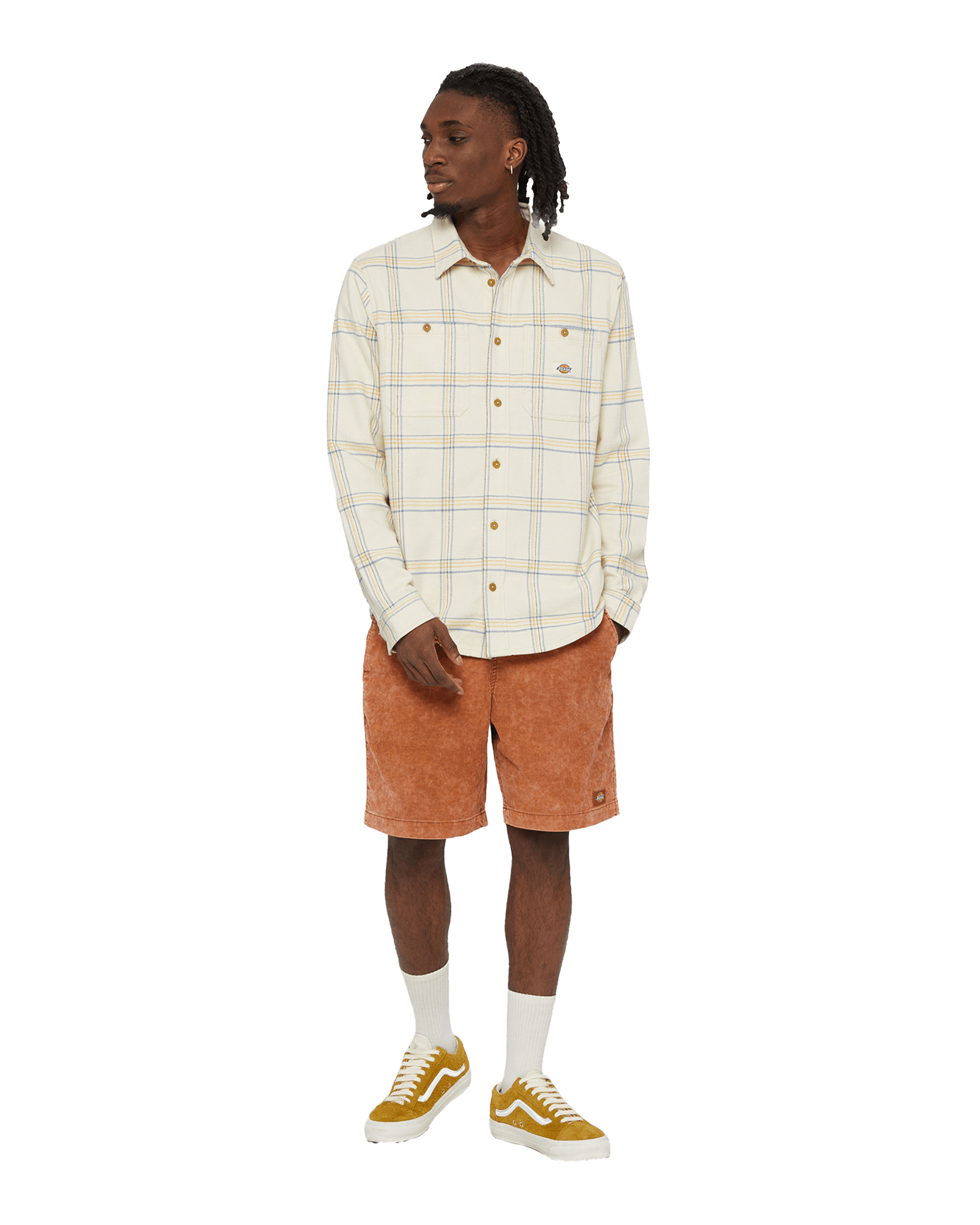 Warrenton Shirt L/S M Window Check Cloud