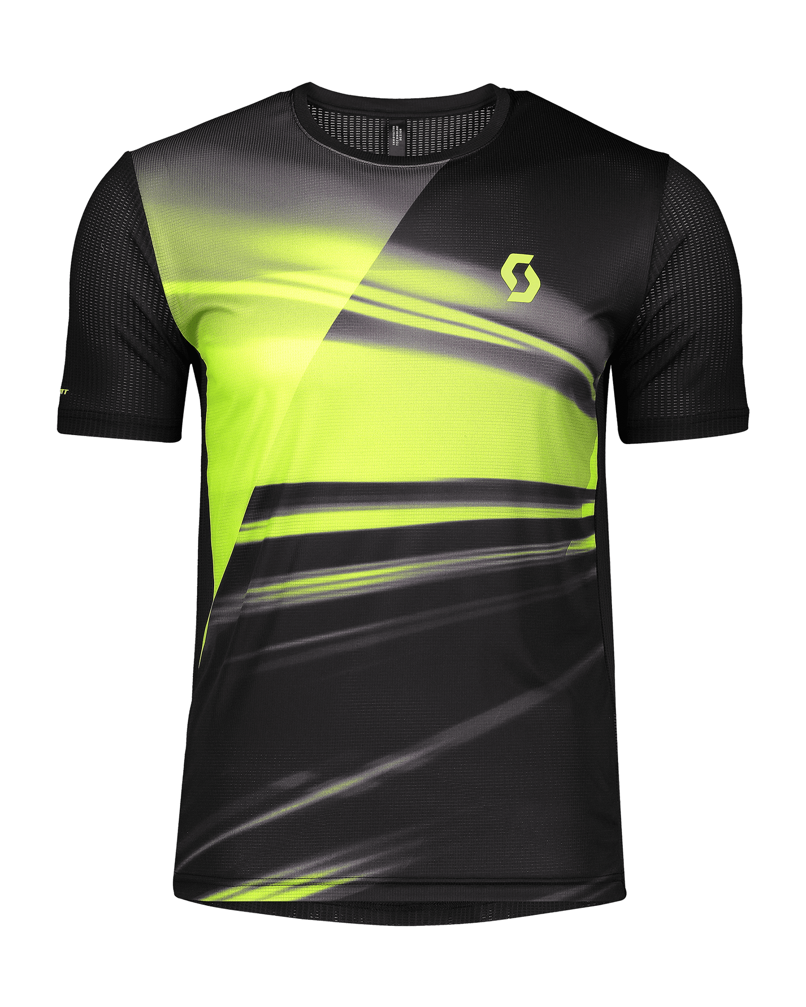 RC Run S/S Shirt M Black/Yellow