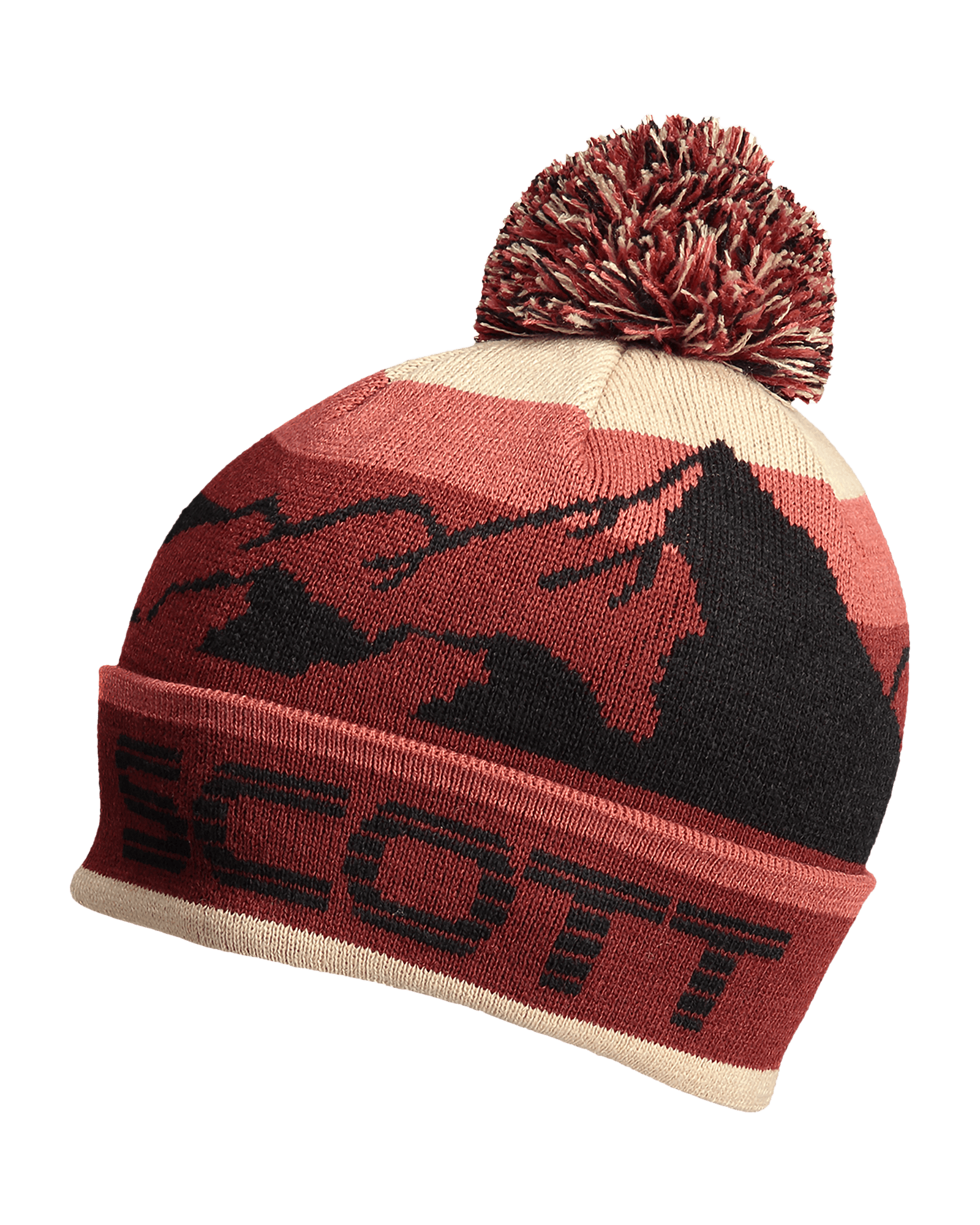 Beanie Team 40 PAK-3 Amaranth Red/Cream Beige