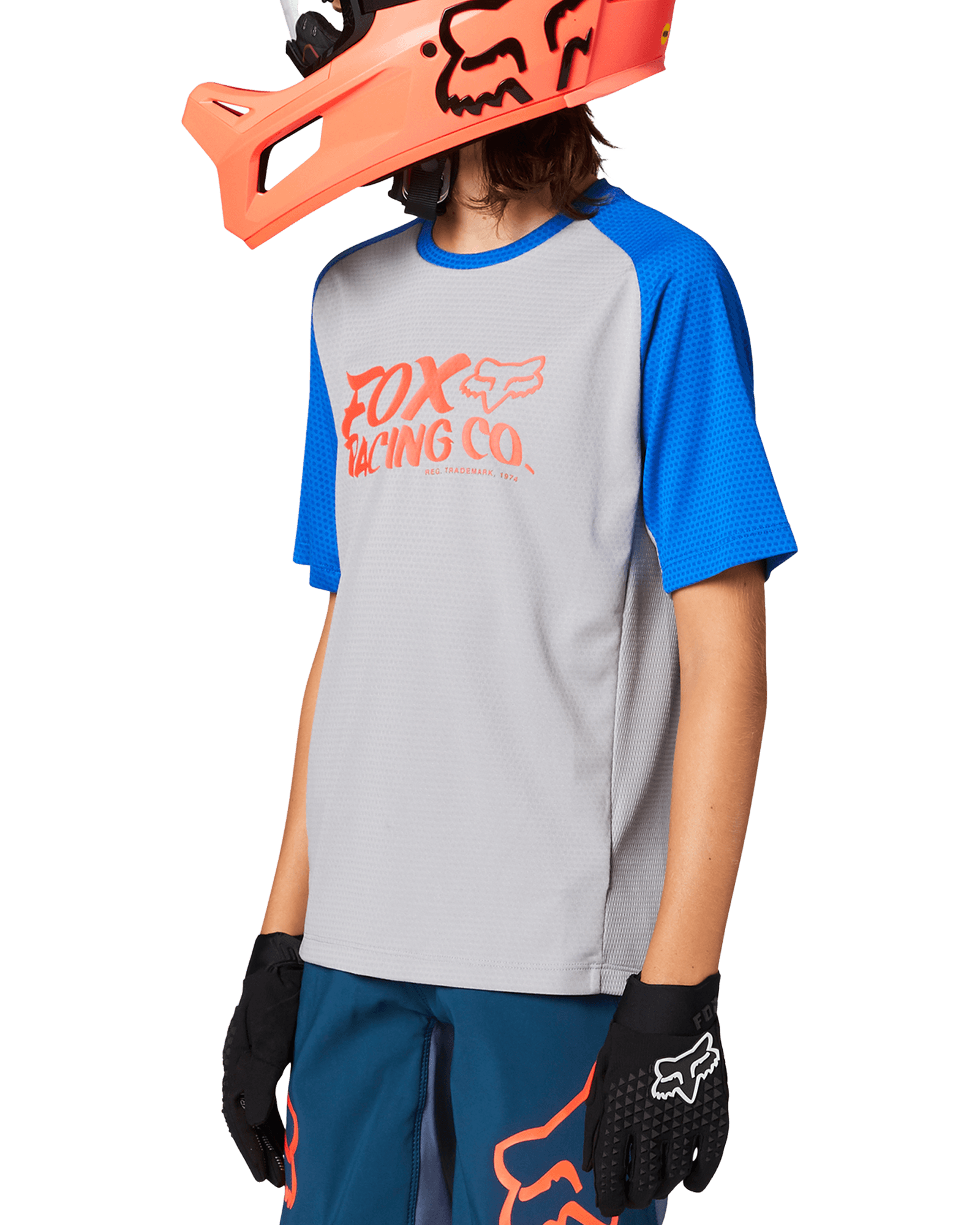 Defend S/S Jersey JR Steel Grey