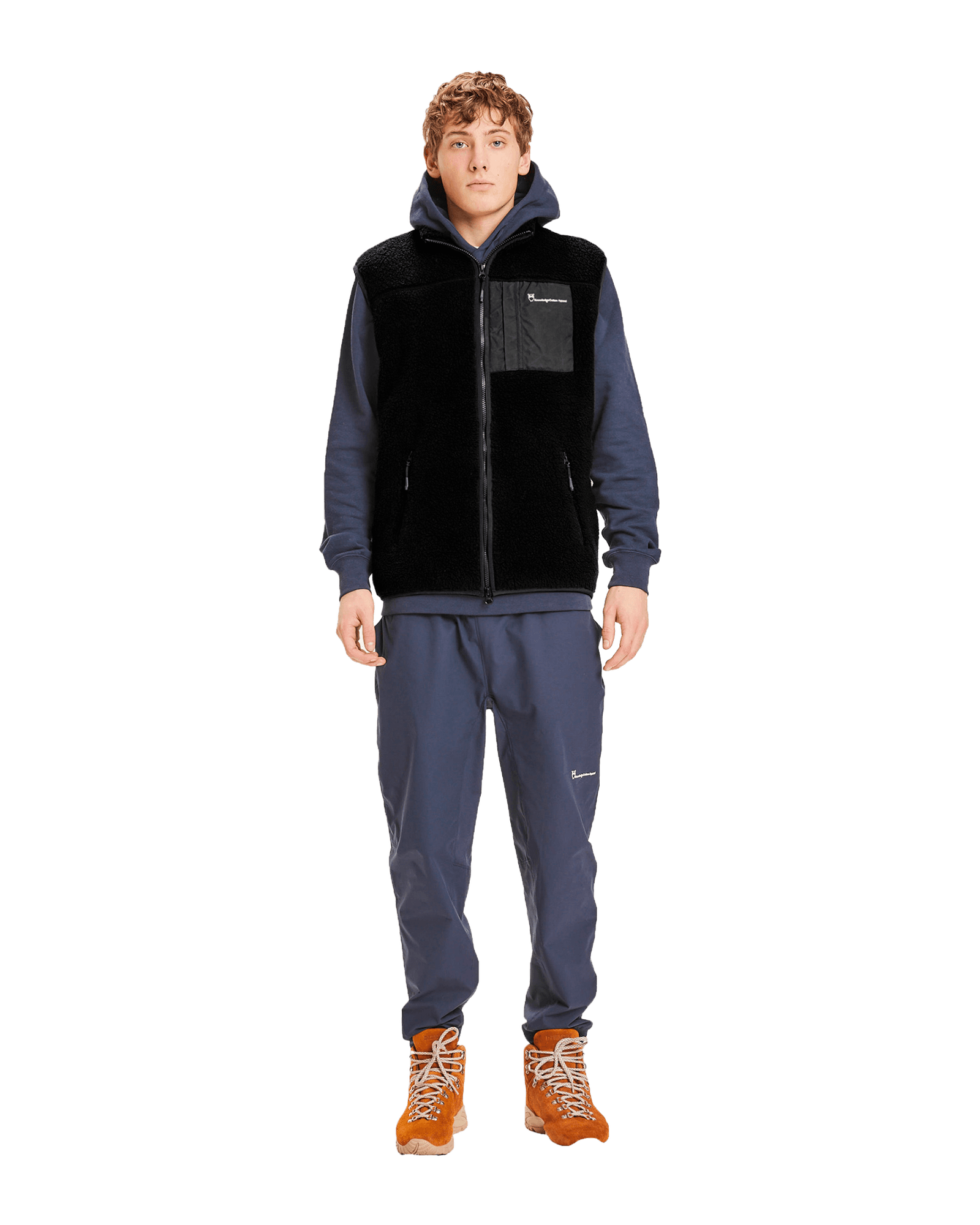 Elm Teddy Fleece Vest M Black Jet