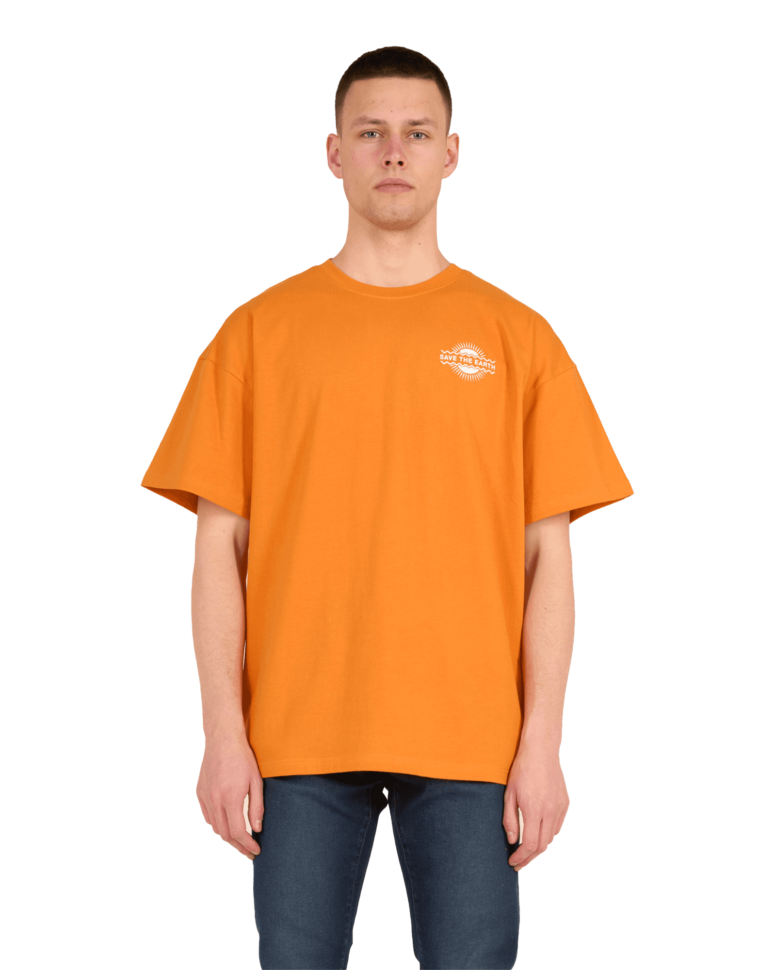 Save The Earth Oversized Tee M Desert Sun