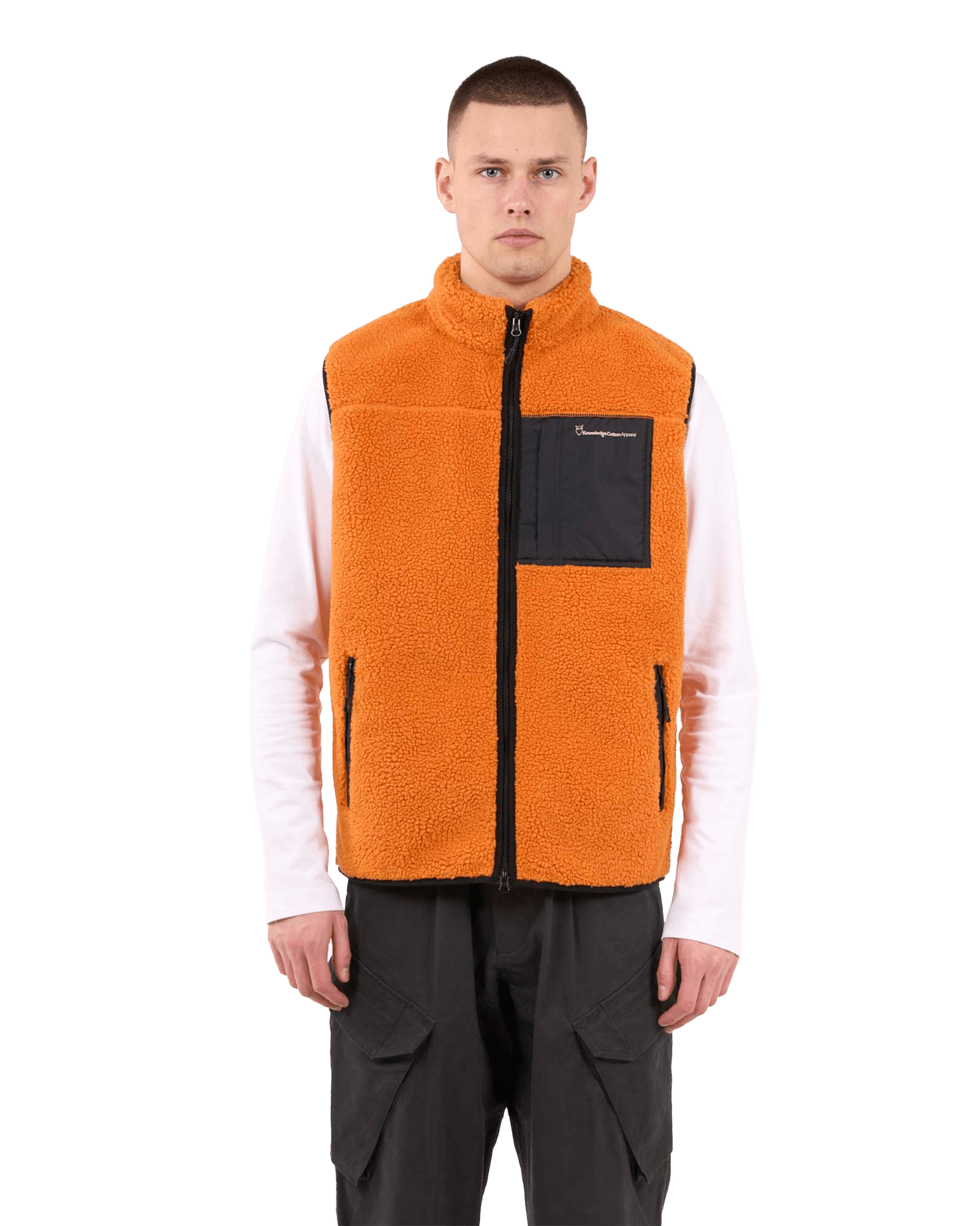 Teddy Fleece Vest M Desert Sun