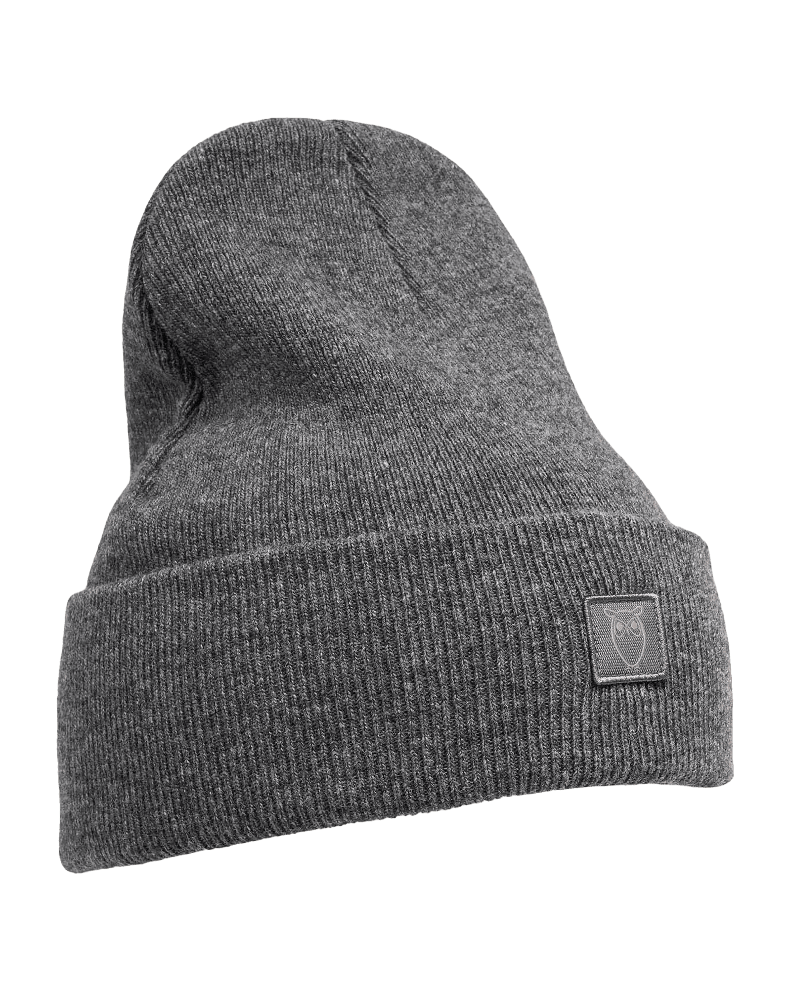 Organic Wool Beanie Dark Grey Melange