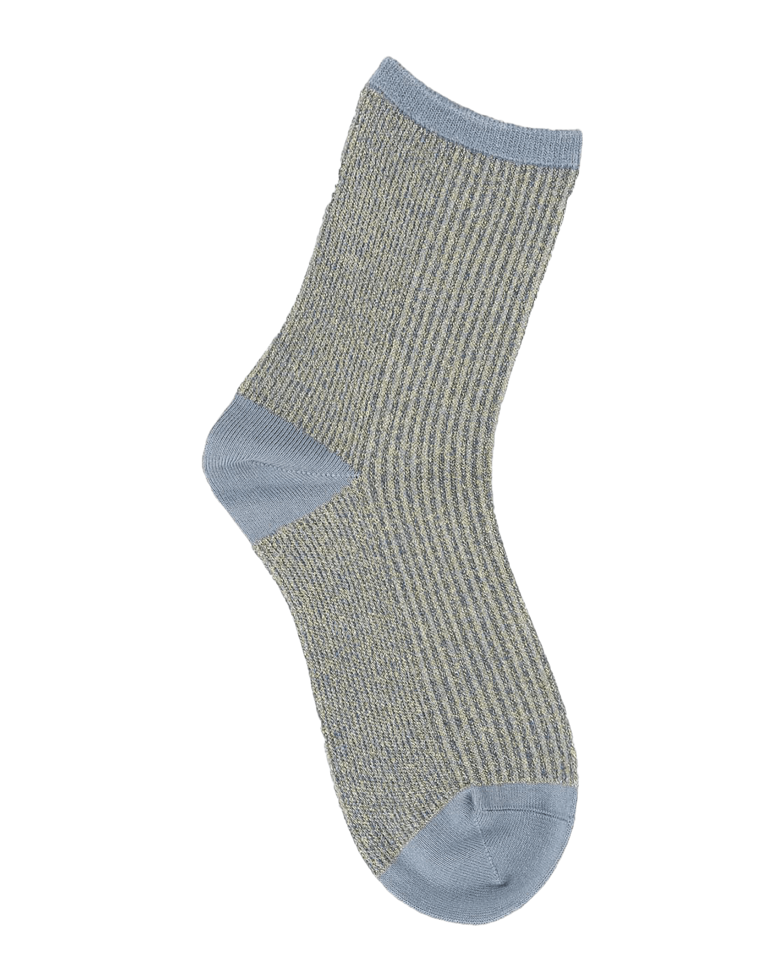 Colorblock Rib Sock W China Blue