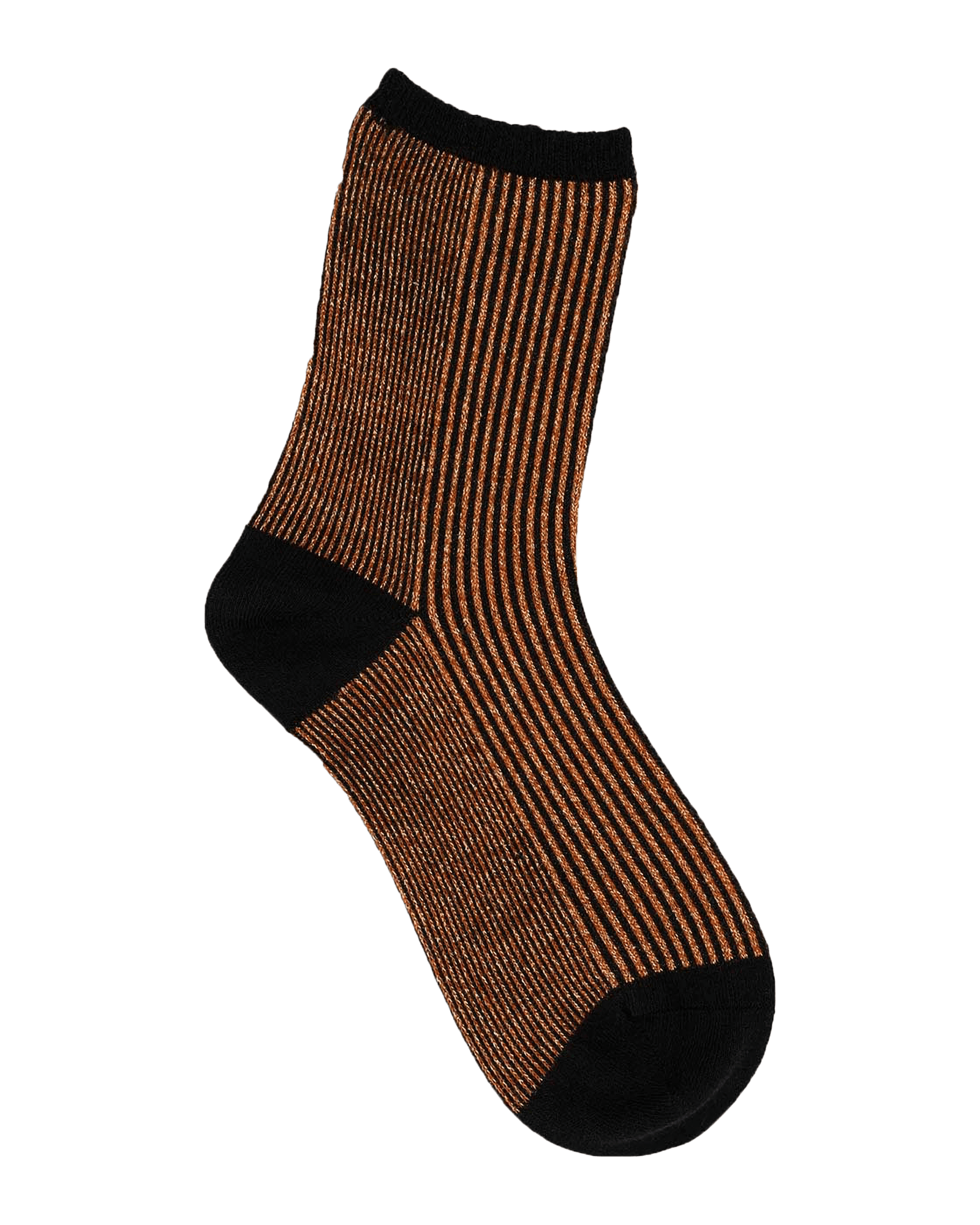 Colorblock Rib Sock W Autumn Leaf