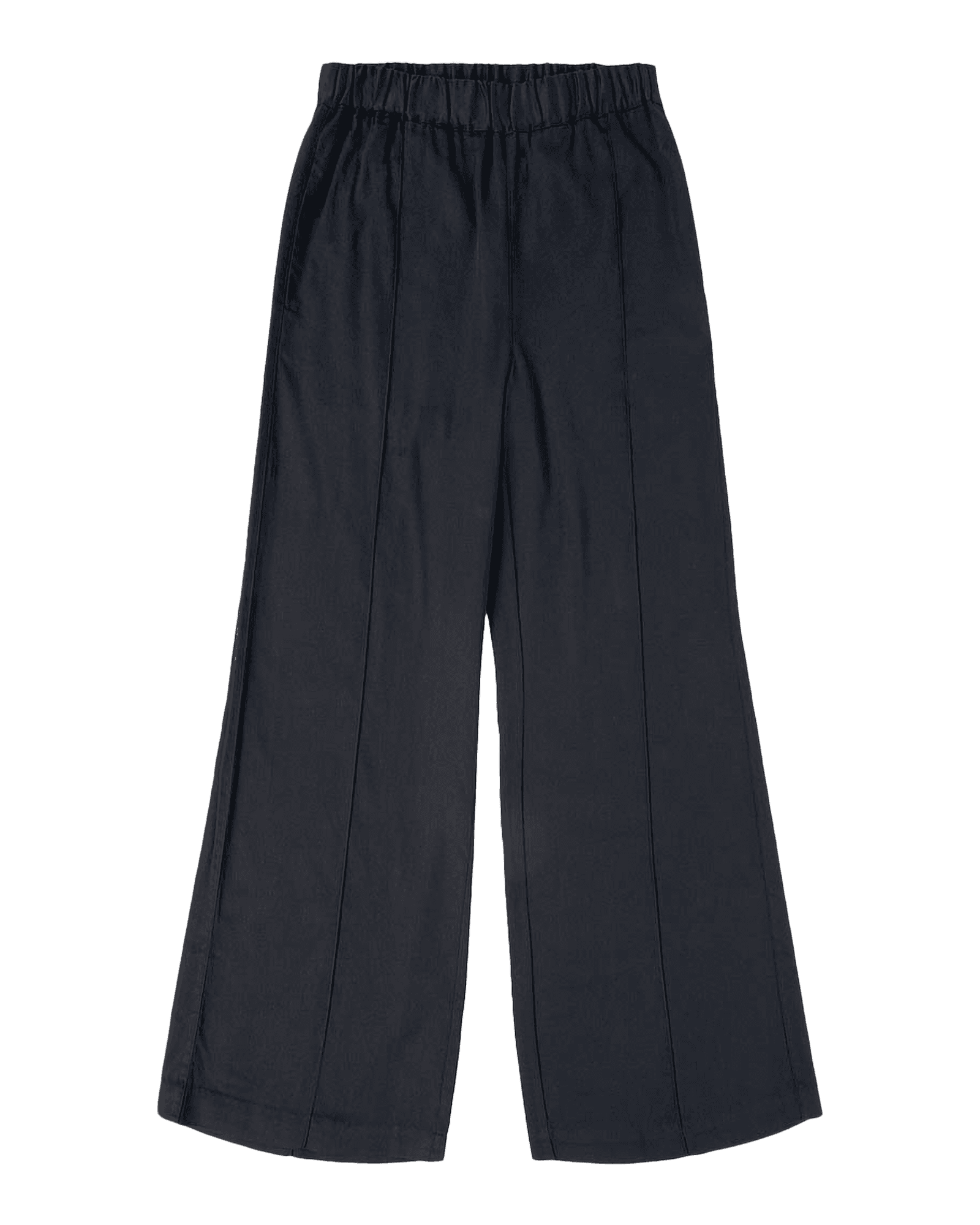 Loose Cotton Satin Pant W 1300 Black Jet