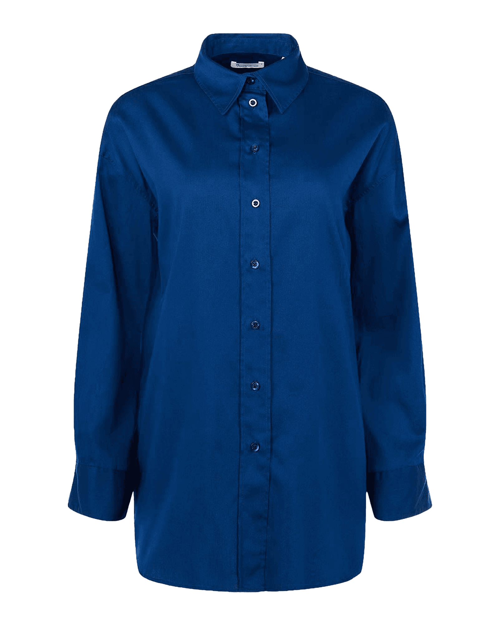 Cotton Satin Oversized L/S Shirt W 1065 Limoges