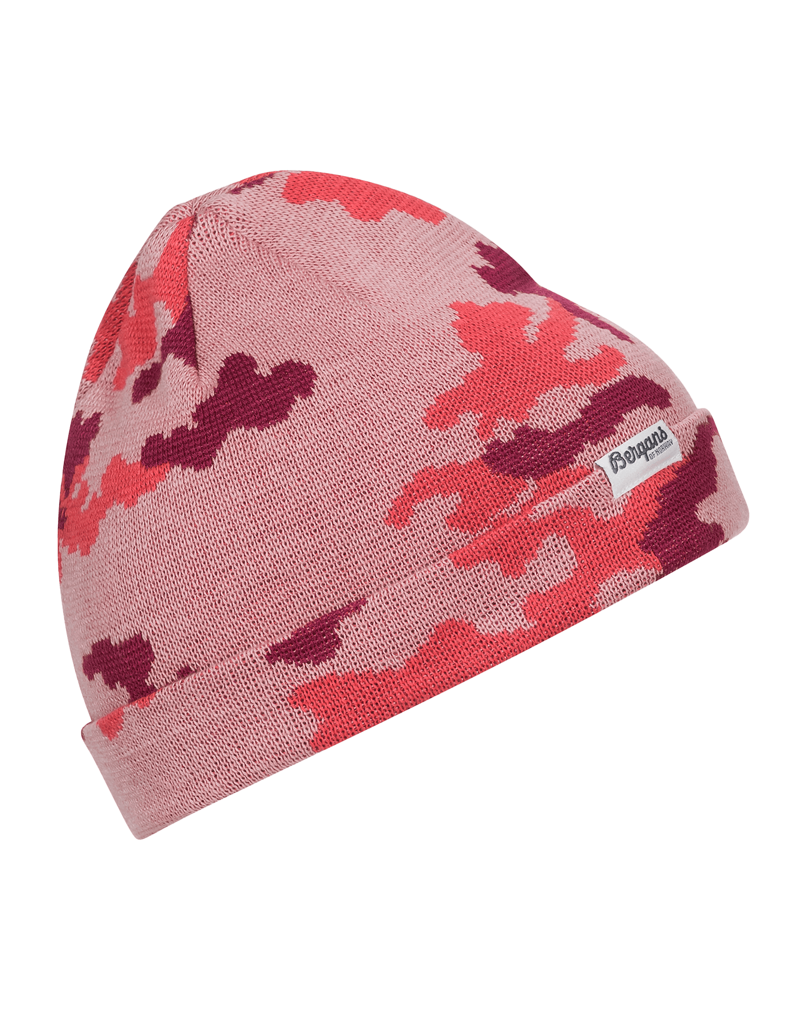 Camouflage Youth Beanie Pastelpink/Beetred/Lt Dahliared
