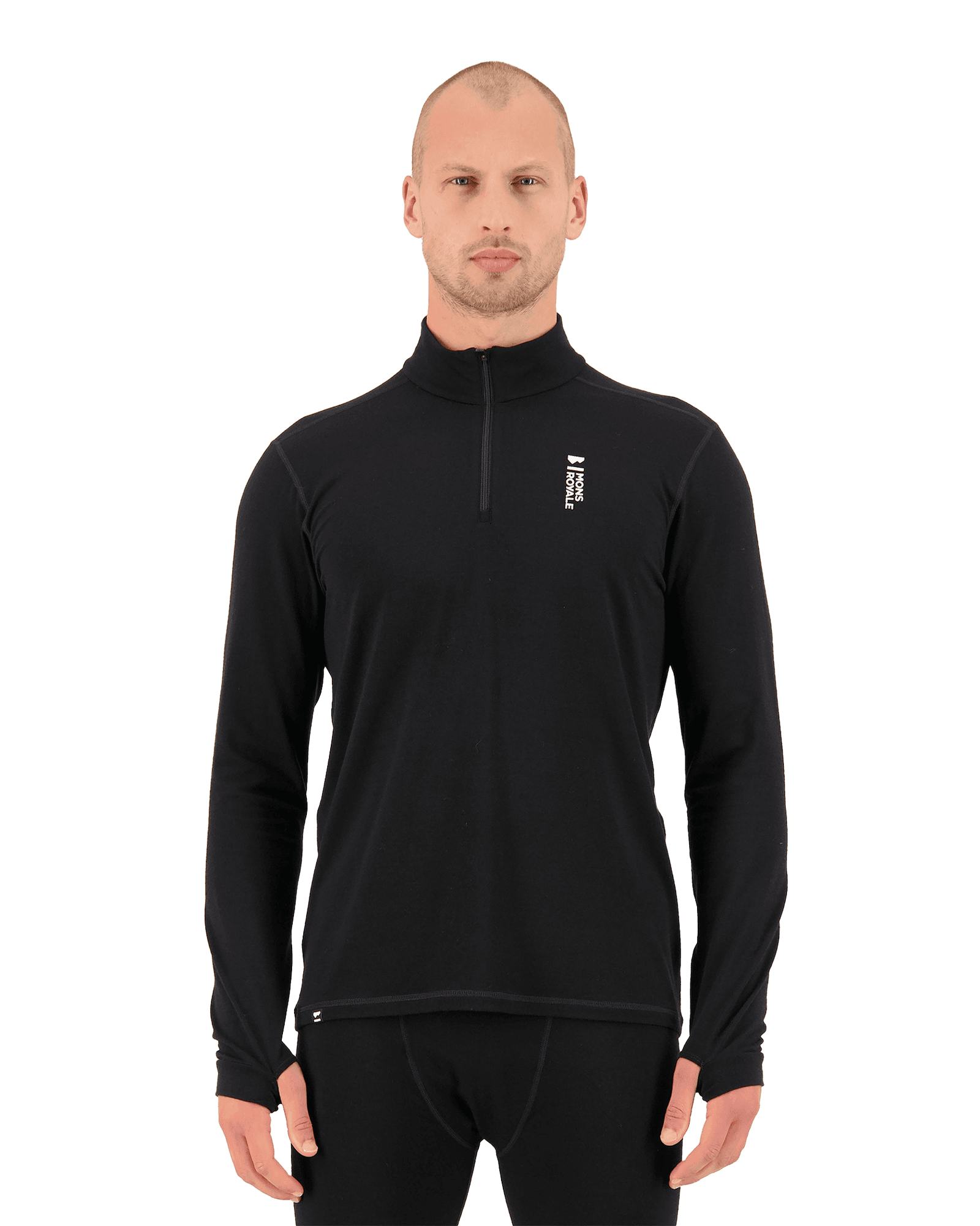 Cascade Merino Flex 200 1/4 Zip M Black