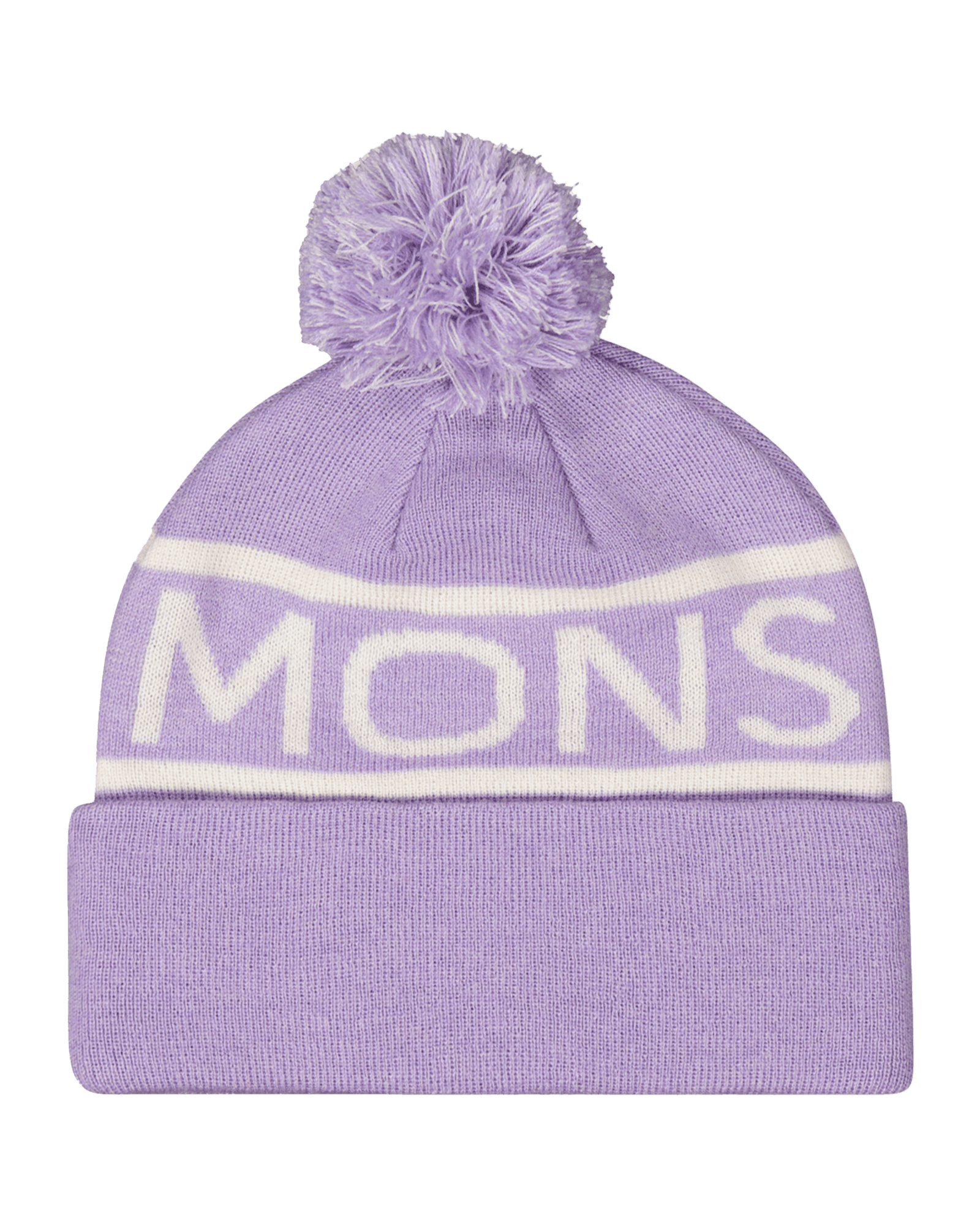 McCloud Pom Pom Merino Beanie Thistle/White