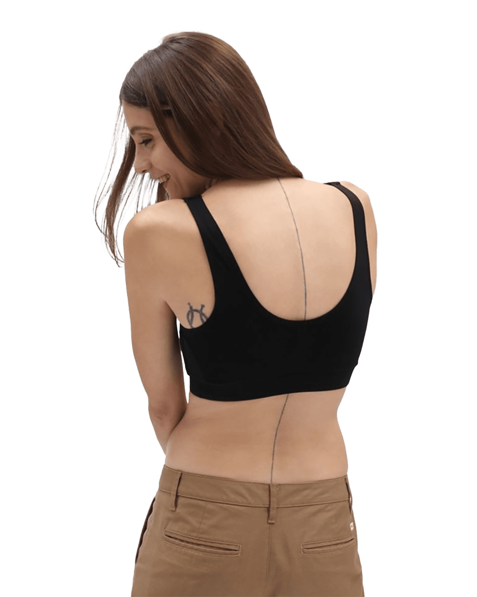 Flying V Bralette W Black