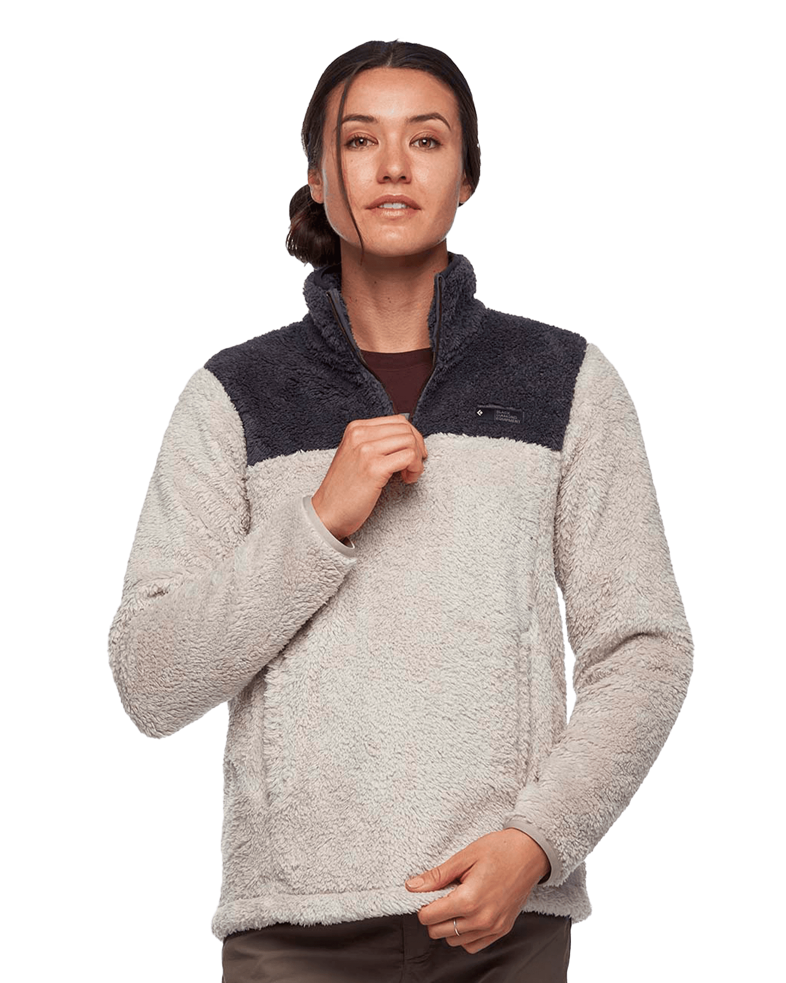 Roadie Qz Fleece W Dune/Carbon