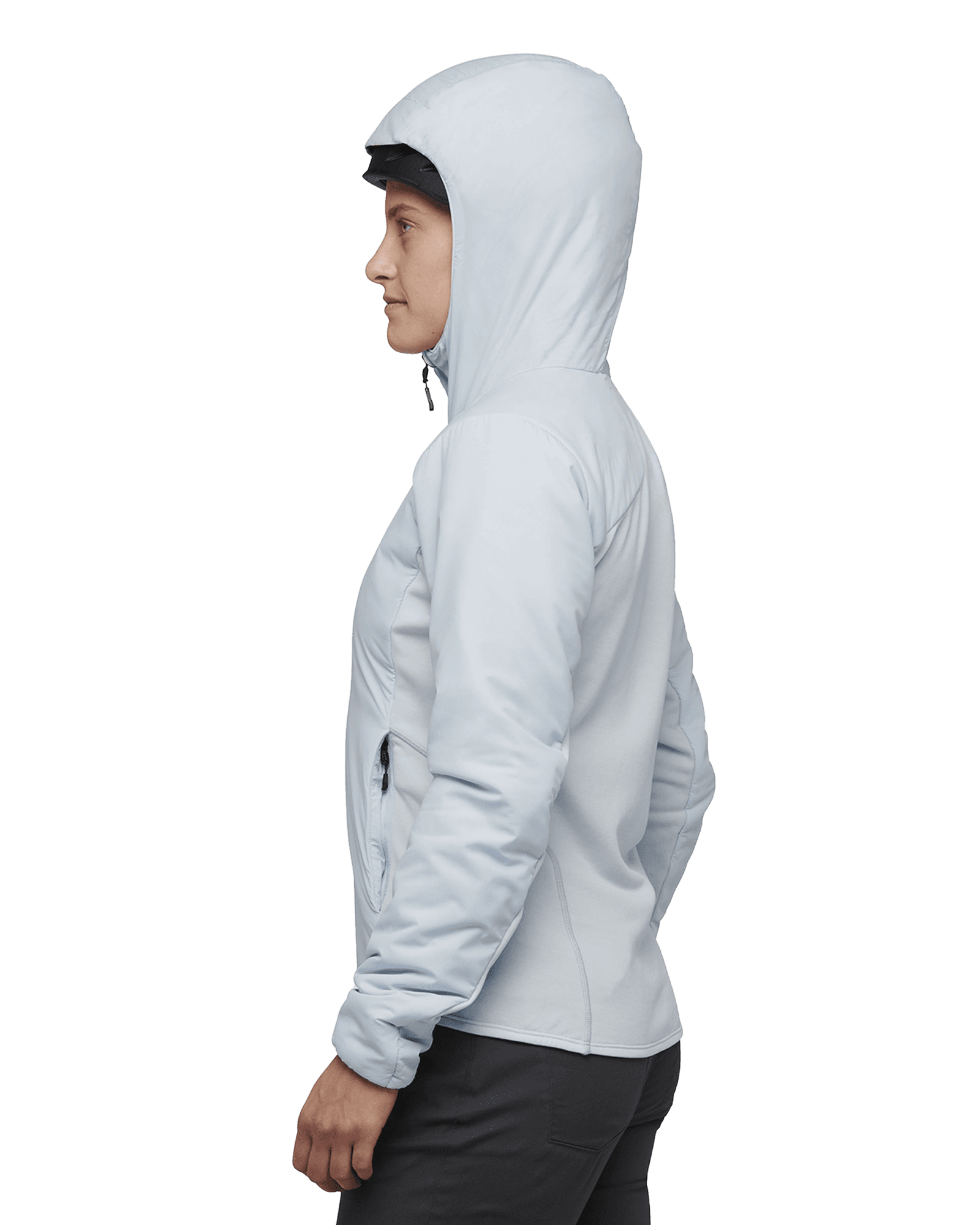 First Light Hybrid Hoody W Belay Blue