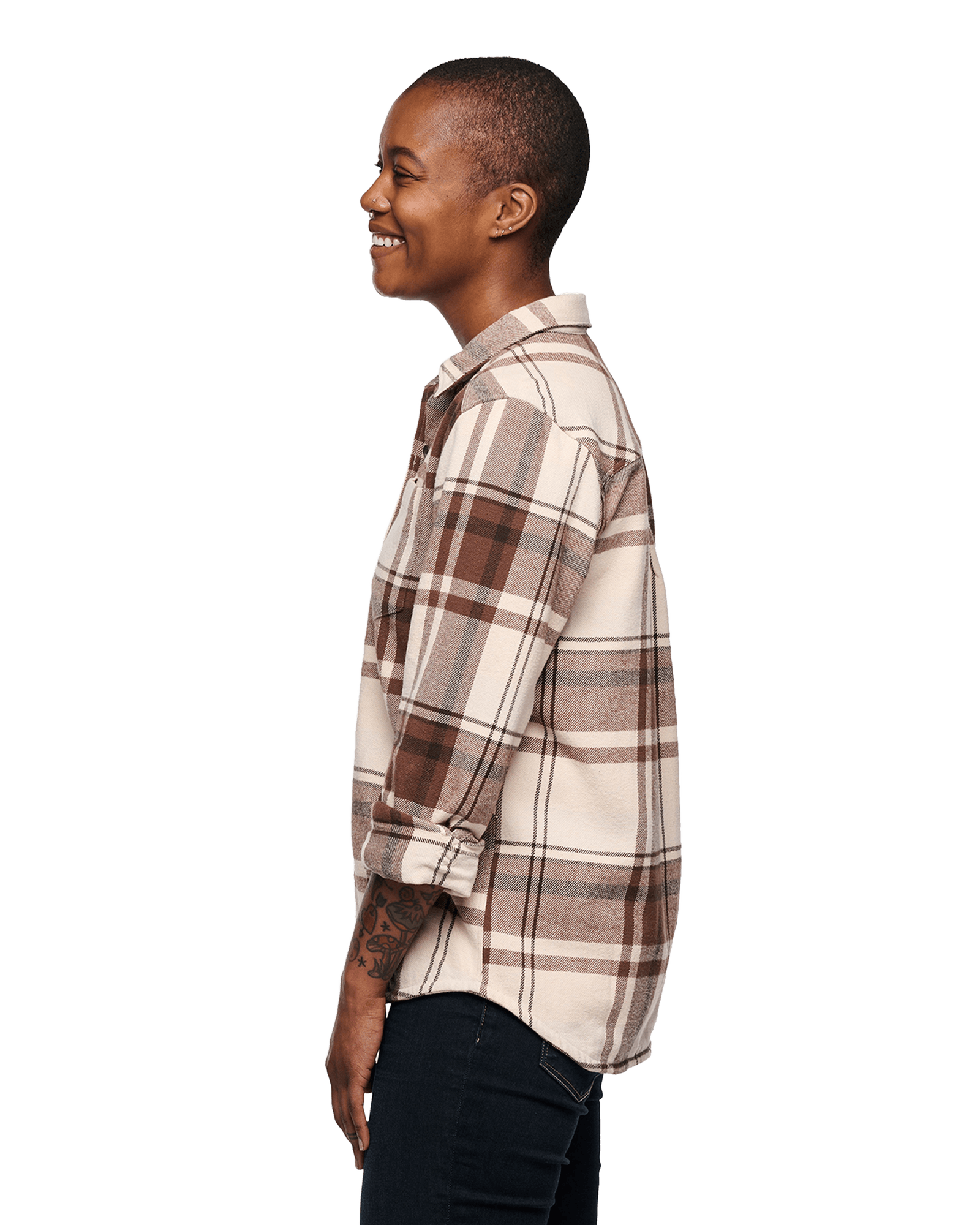 Chalk Pink/Walnut Plaid