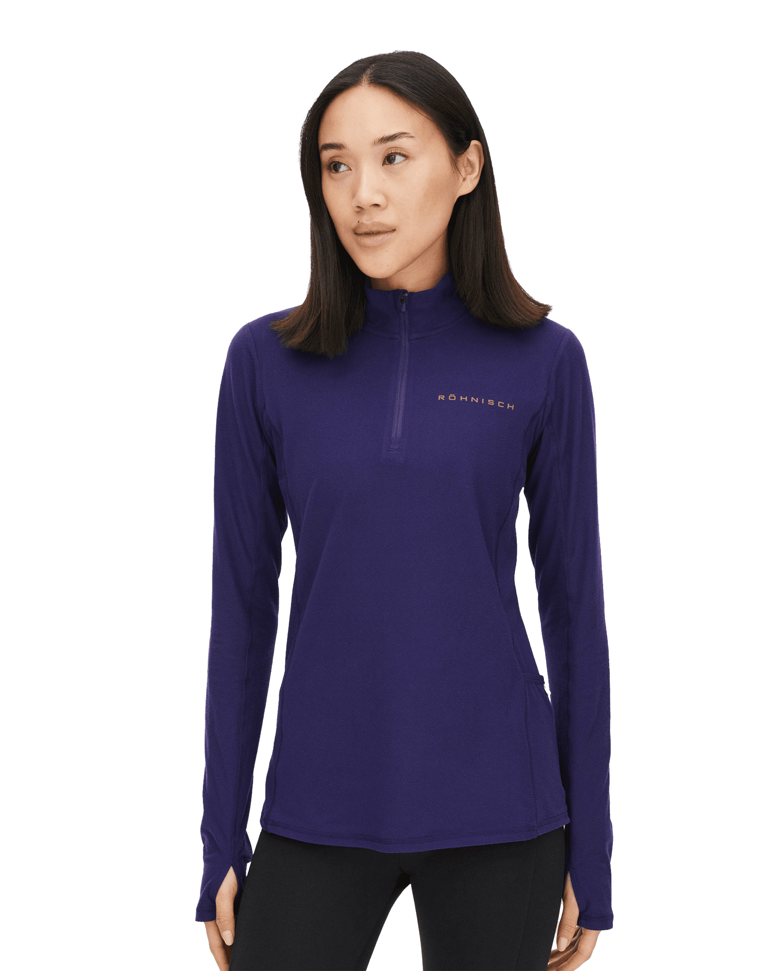 Light Thermo Half Zip W Blackcurrant