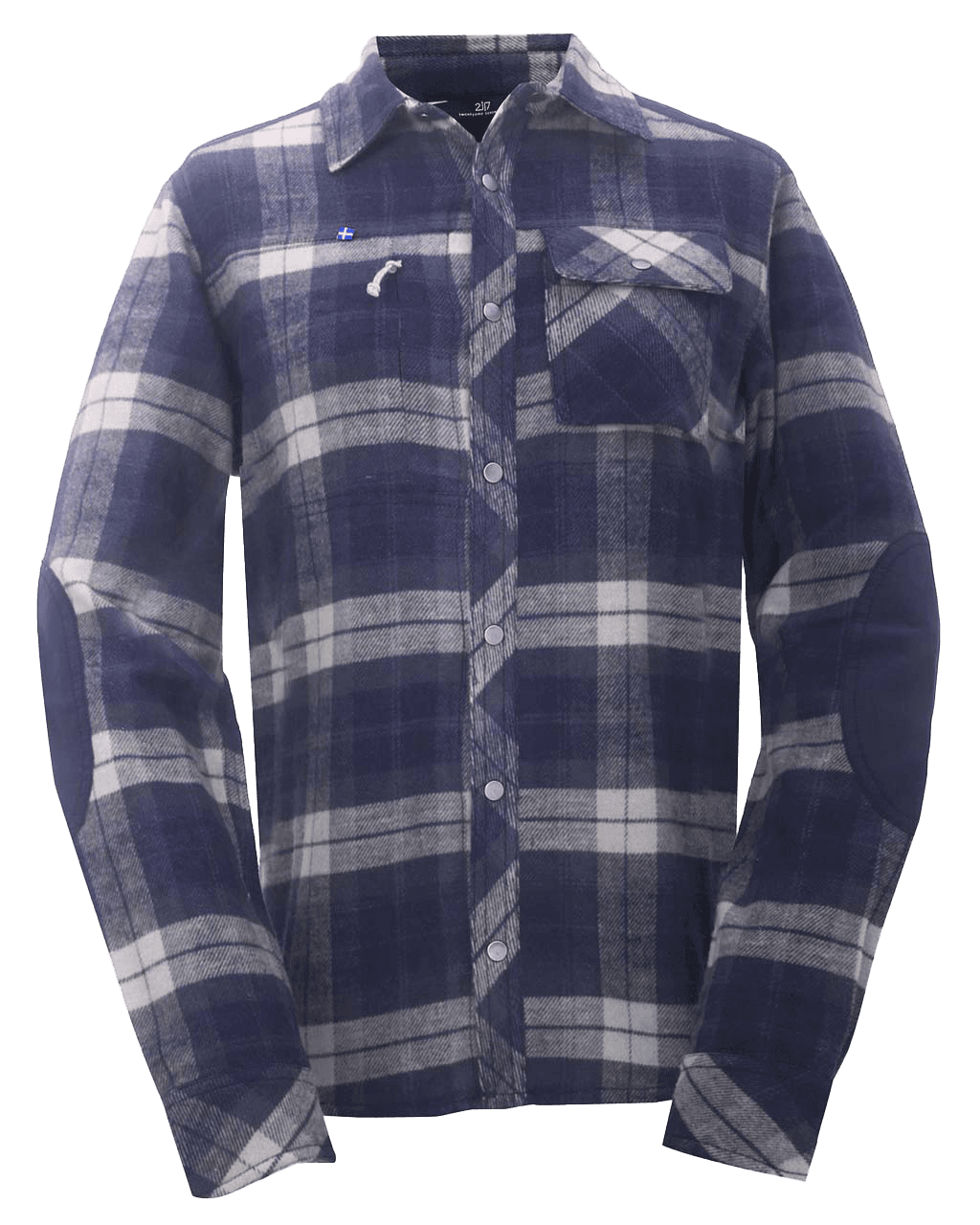 Sveg Flannel Shirt W Navy