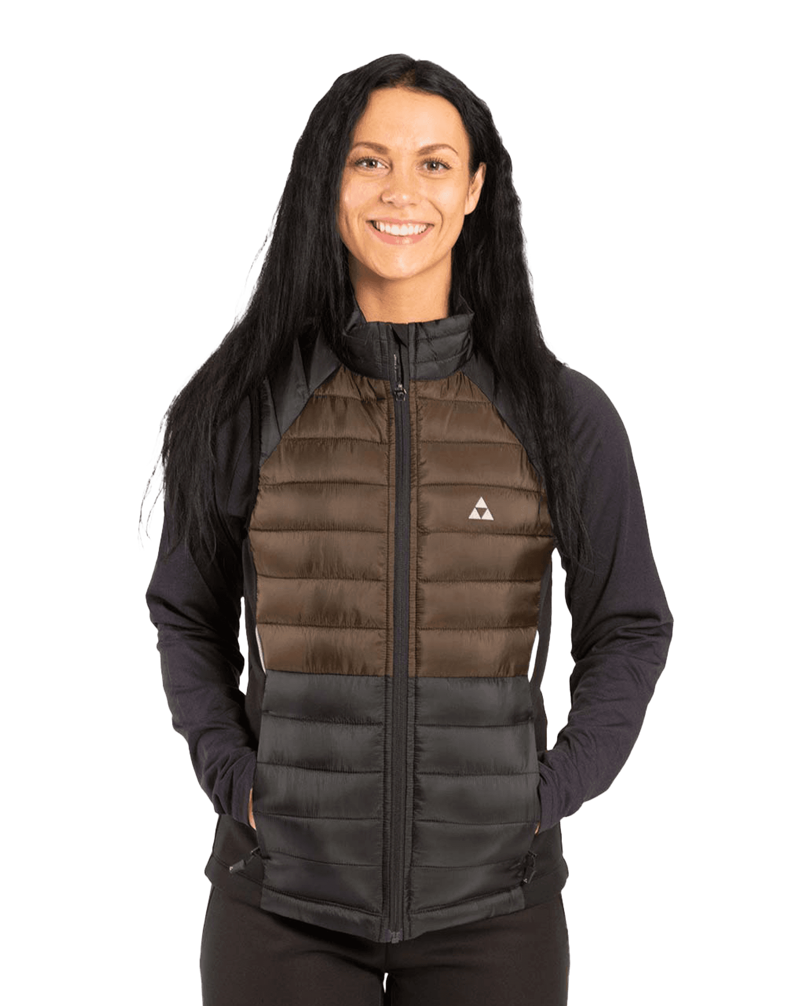 Idre Insulation Vest W Oak Brown