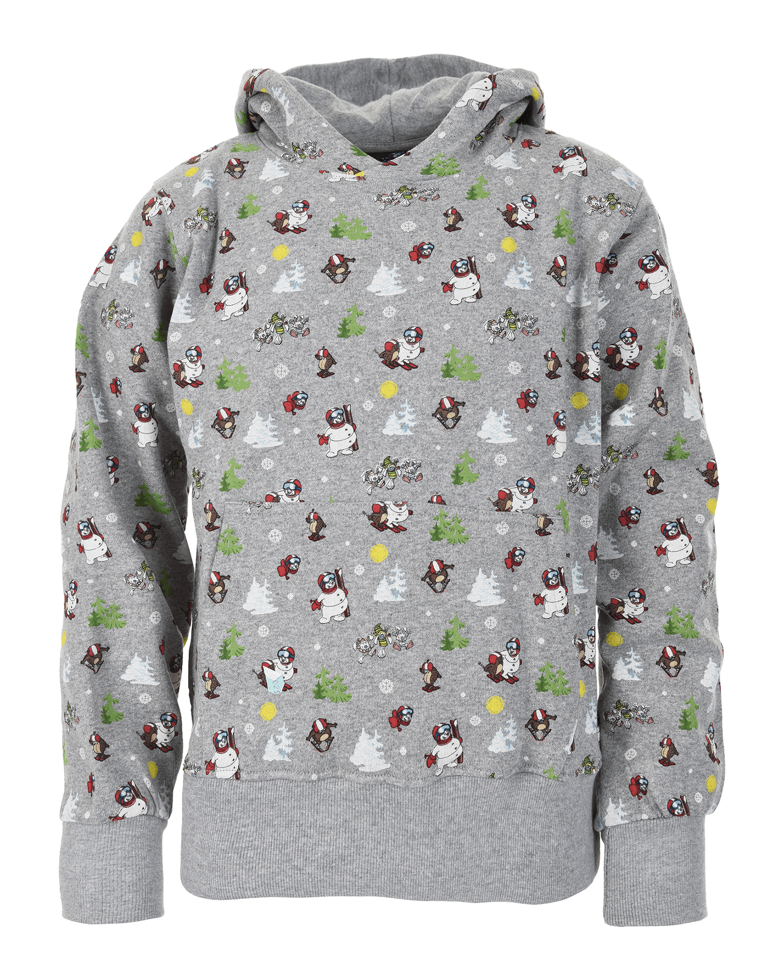 Valles Woods Hood JR Grey Melange