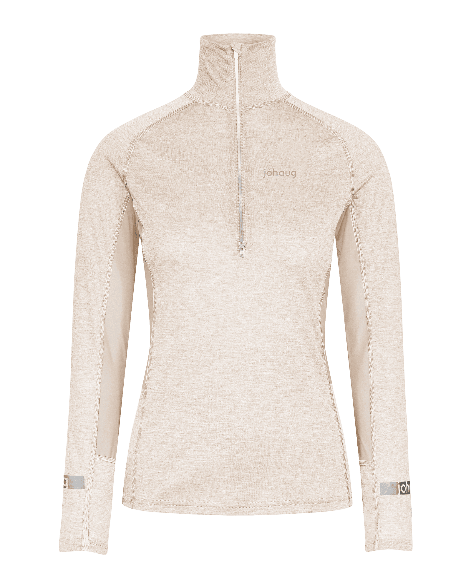 Aerial Woolmix Half Zip 2.0 W Light Beige