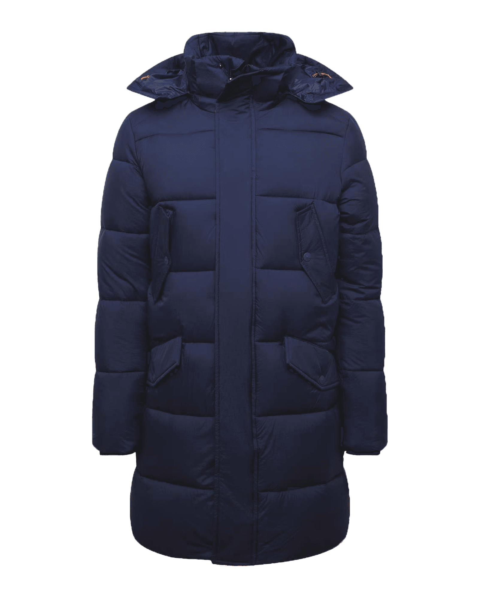 Jeremy Hooded Coat M Navy Blue