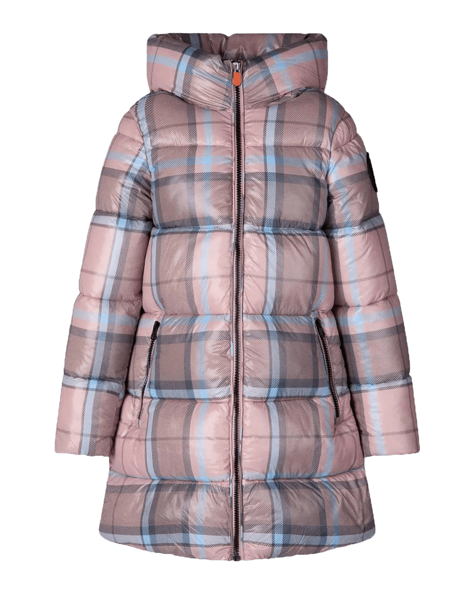 Selma Hooded Jacket JR Glen Tartan Beige/Macr