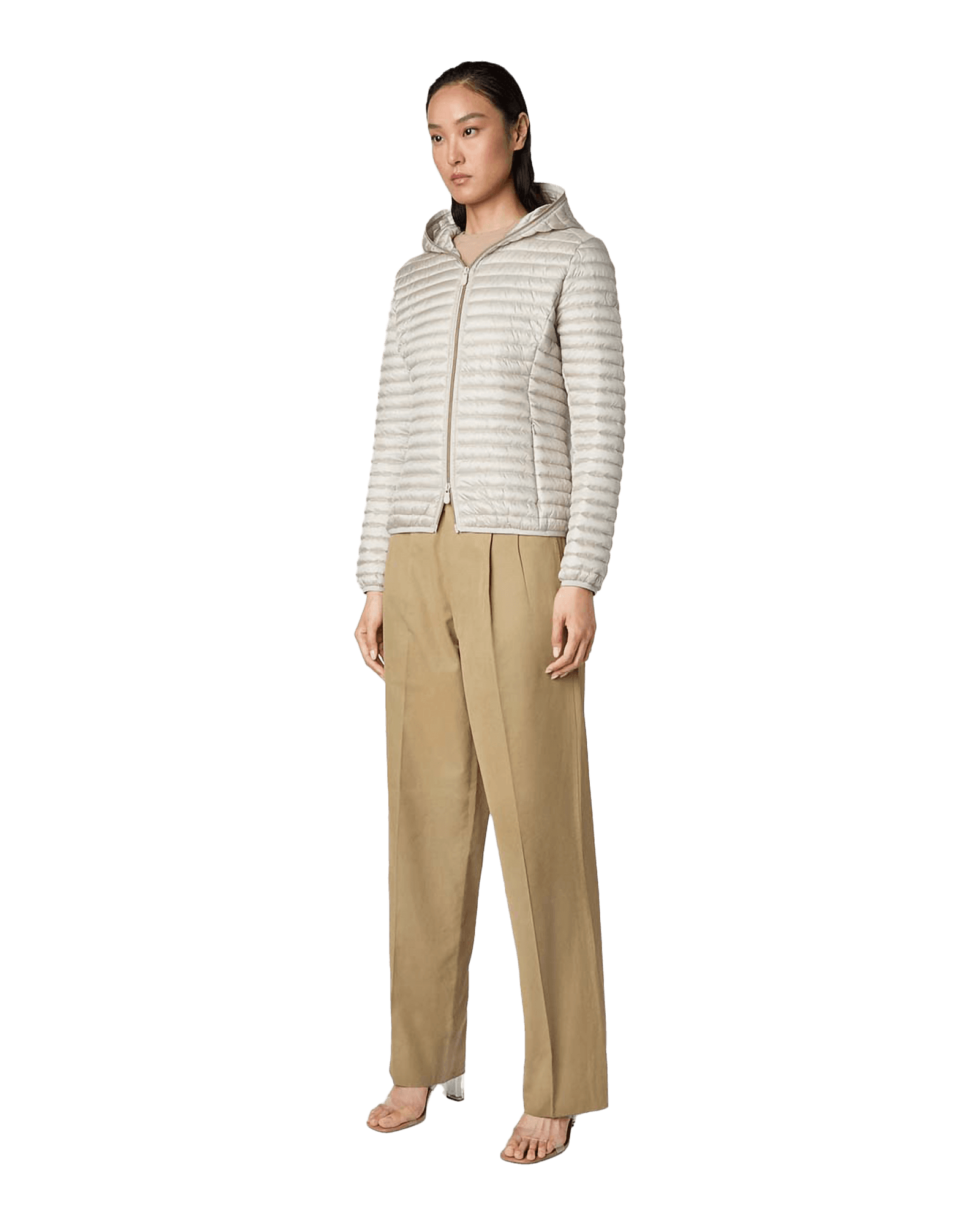 Alexa Hooded Jacket W Rainy Beige