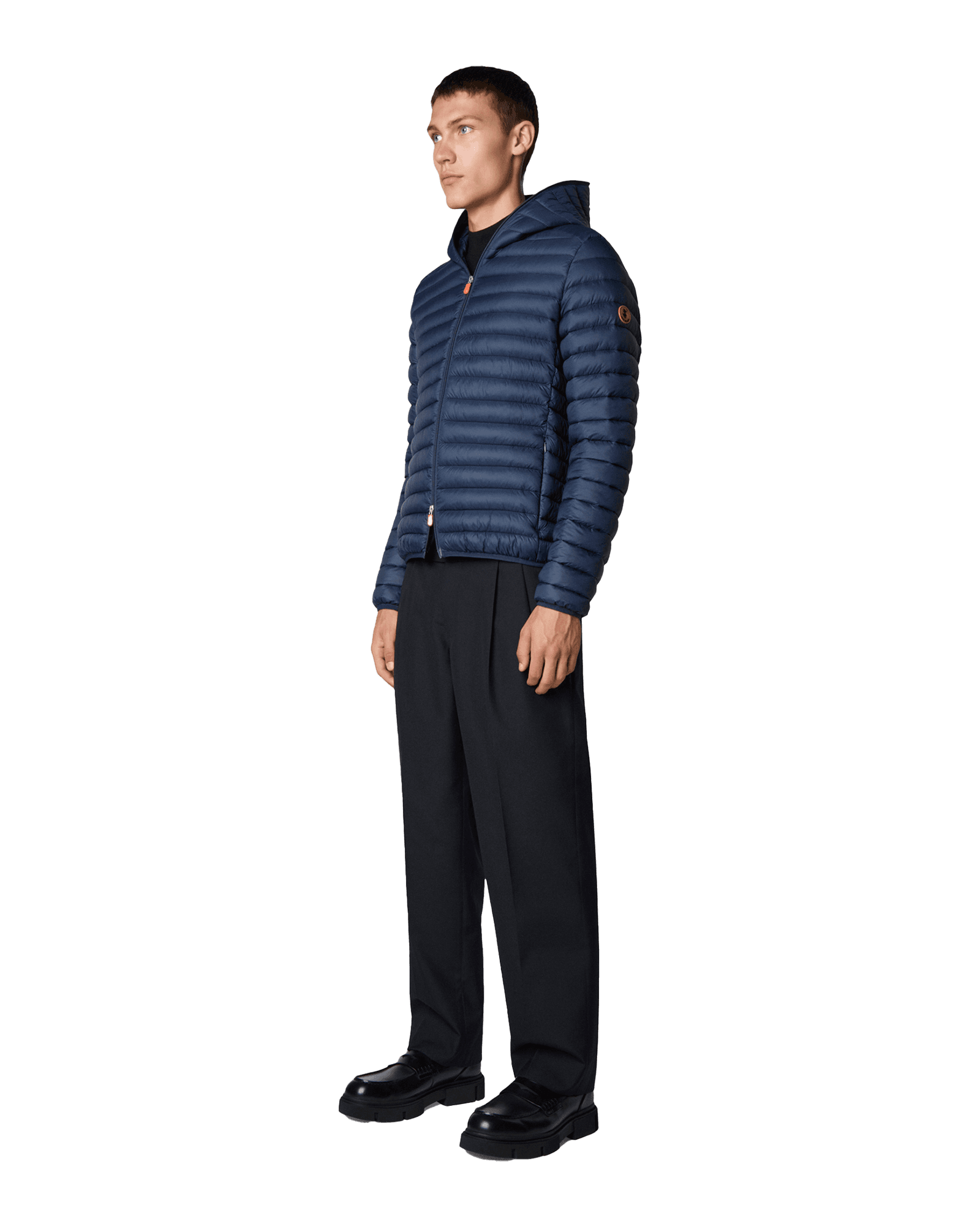 Donald Hooded Jacket J30650 M Navy Blue