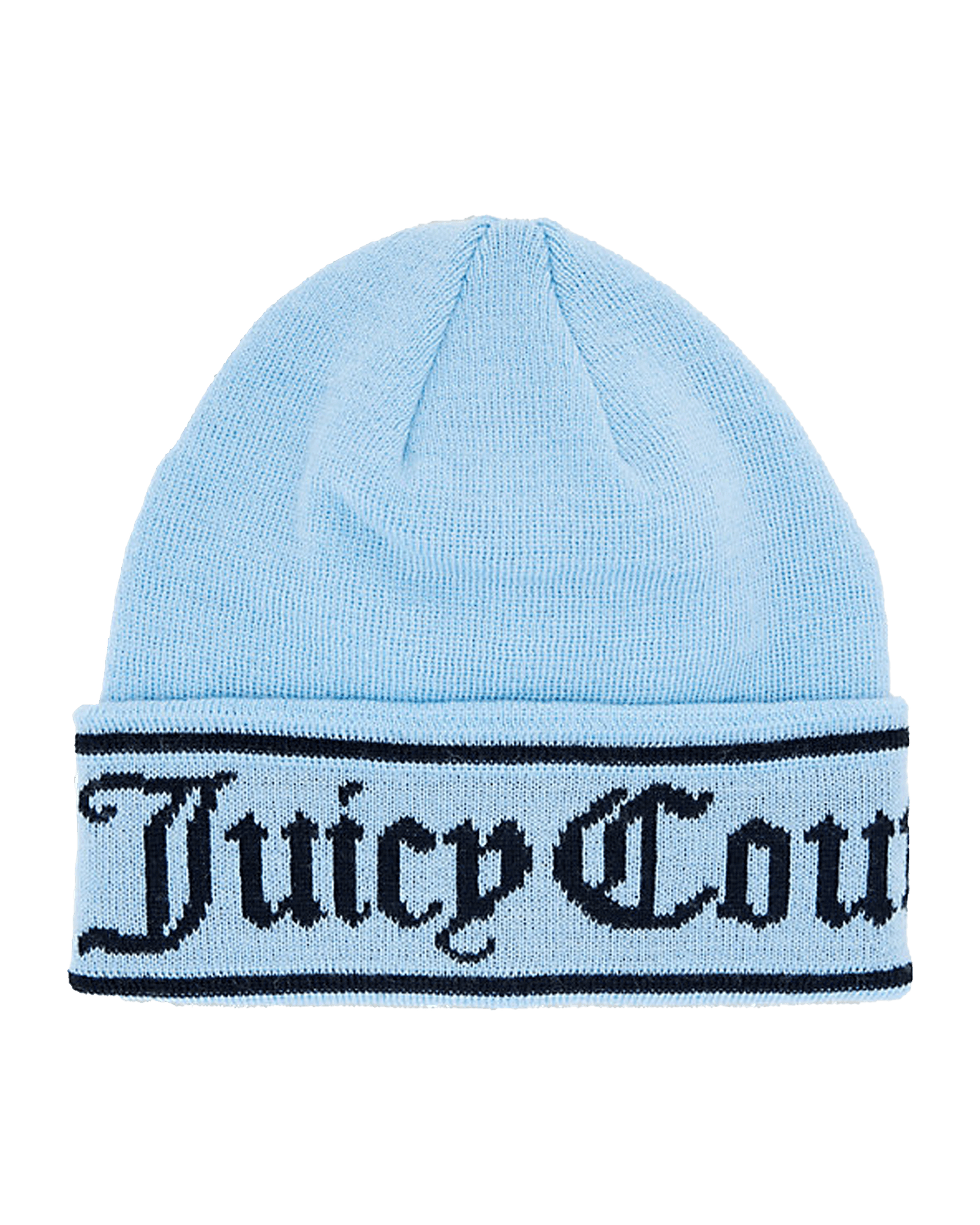Ingrid Flat Knit Beanie Powder Blue
