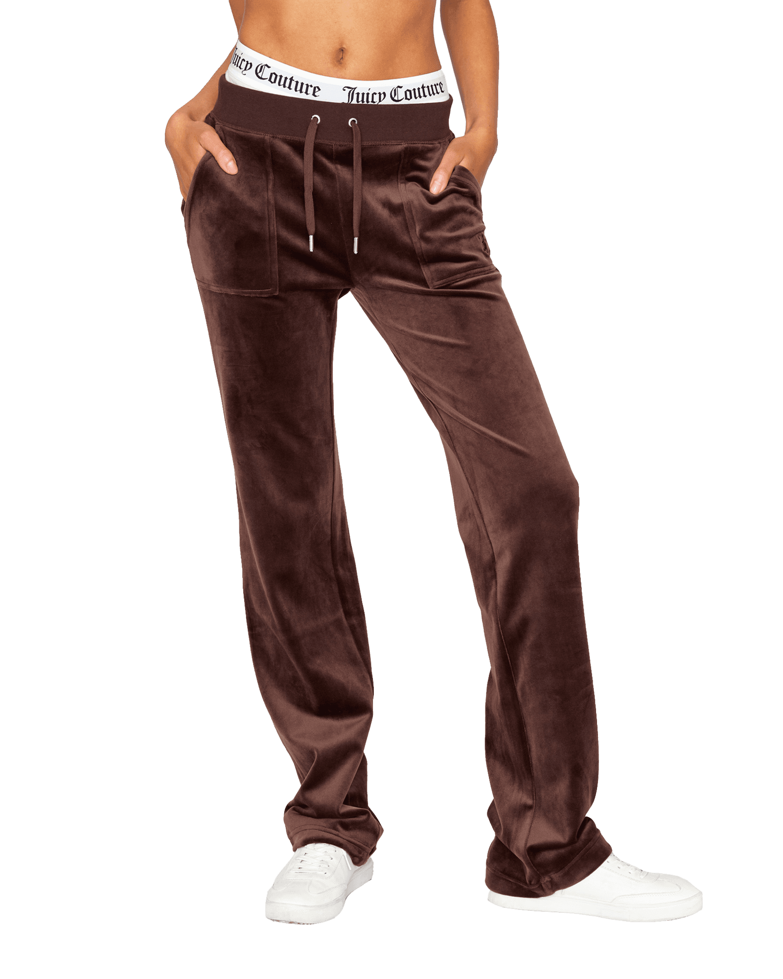 Del Ray Classic Velour Pant Pocket Design W Java