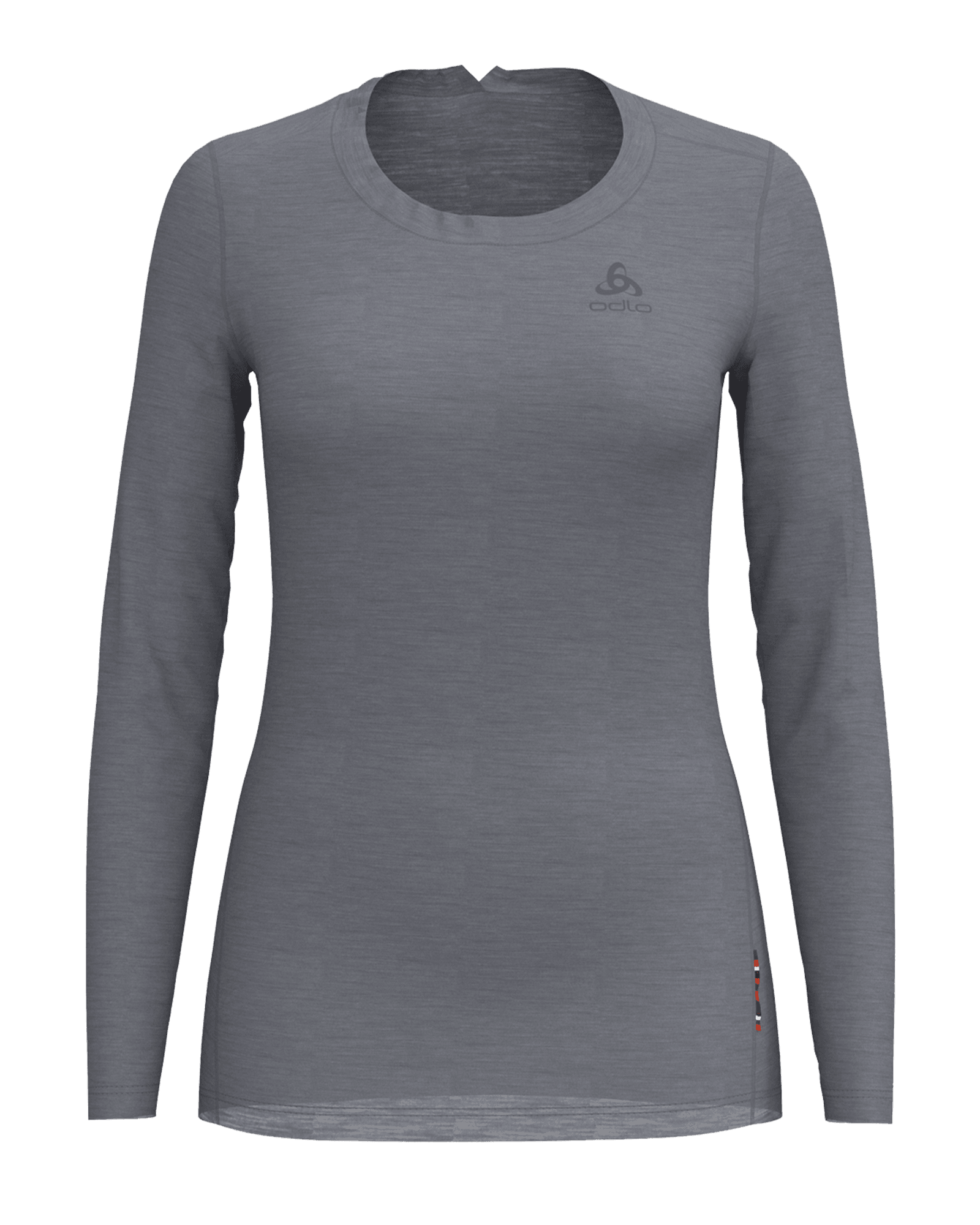Suw Top Crewneck L/S Natural + Light W Grey Melange