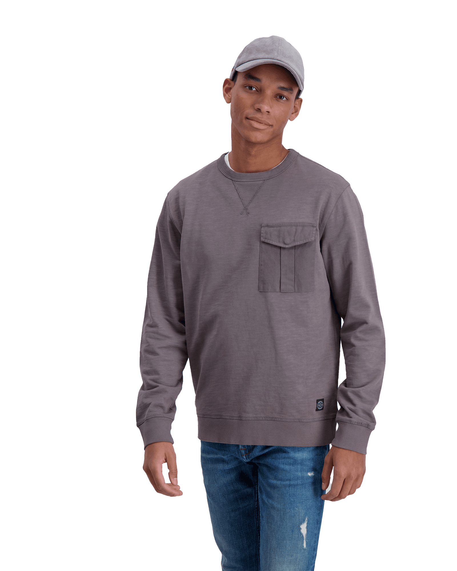 Utility Crew Neck Sweat 2-700041 M Mid Grey