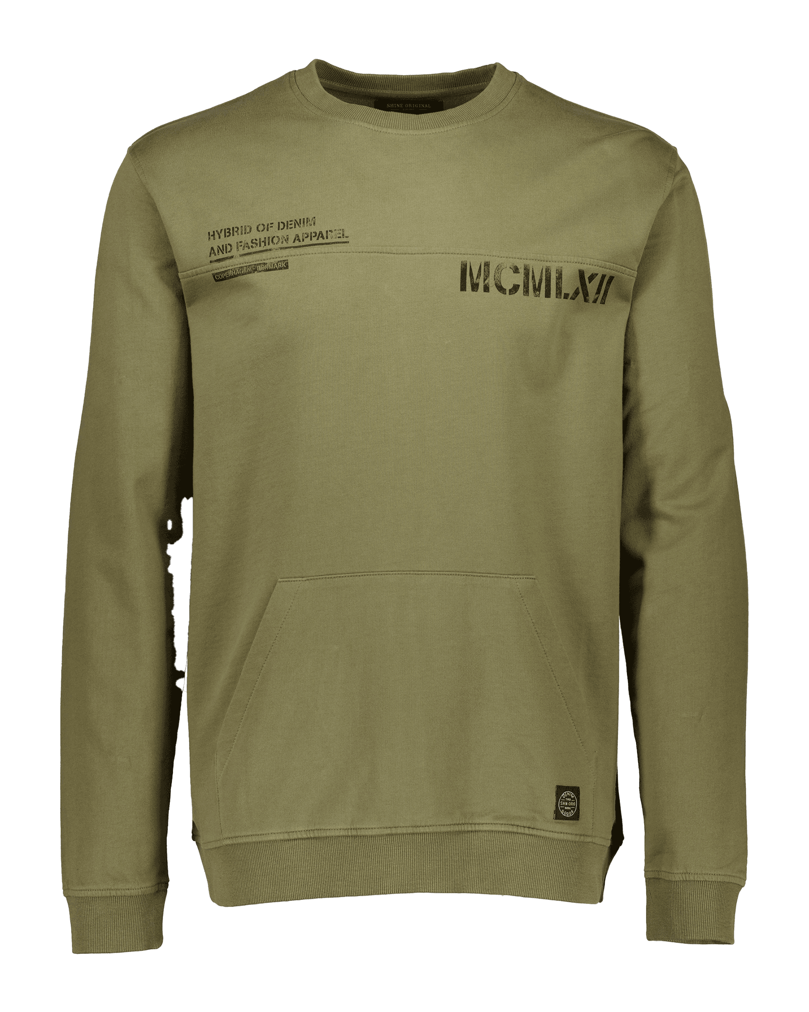 Printed Sweat 2-700022 M  Dusty Army