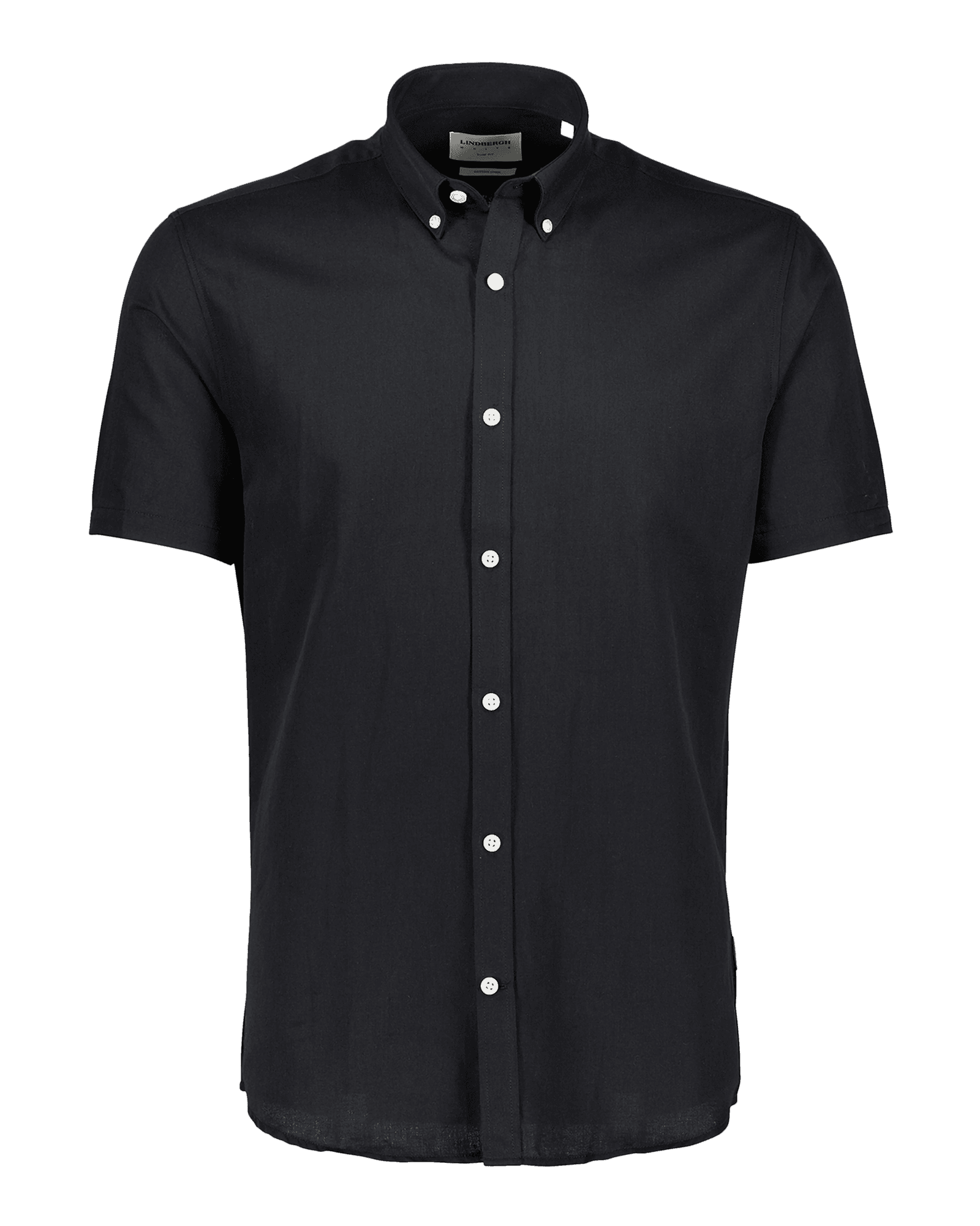 Linen Blend Shirt S/S M 30-203315 Black