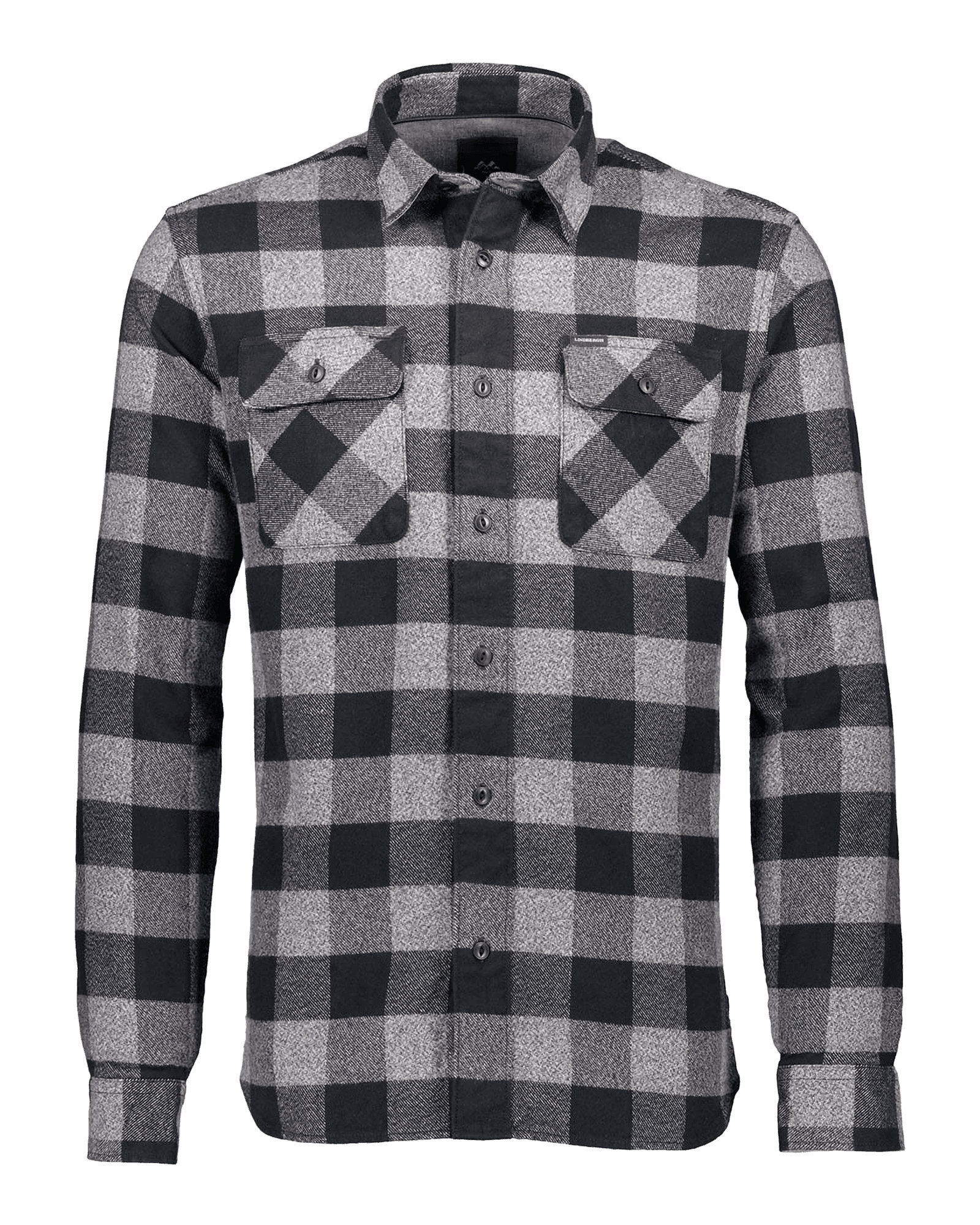Flannel Checked Shirt L/S 30-220144 M Black