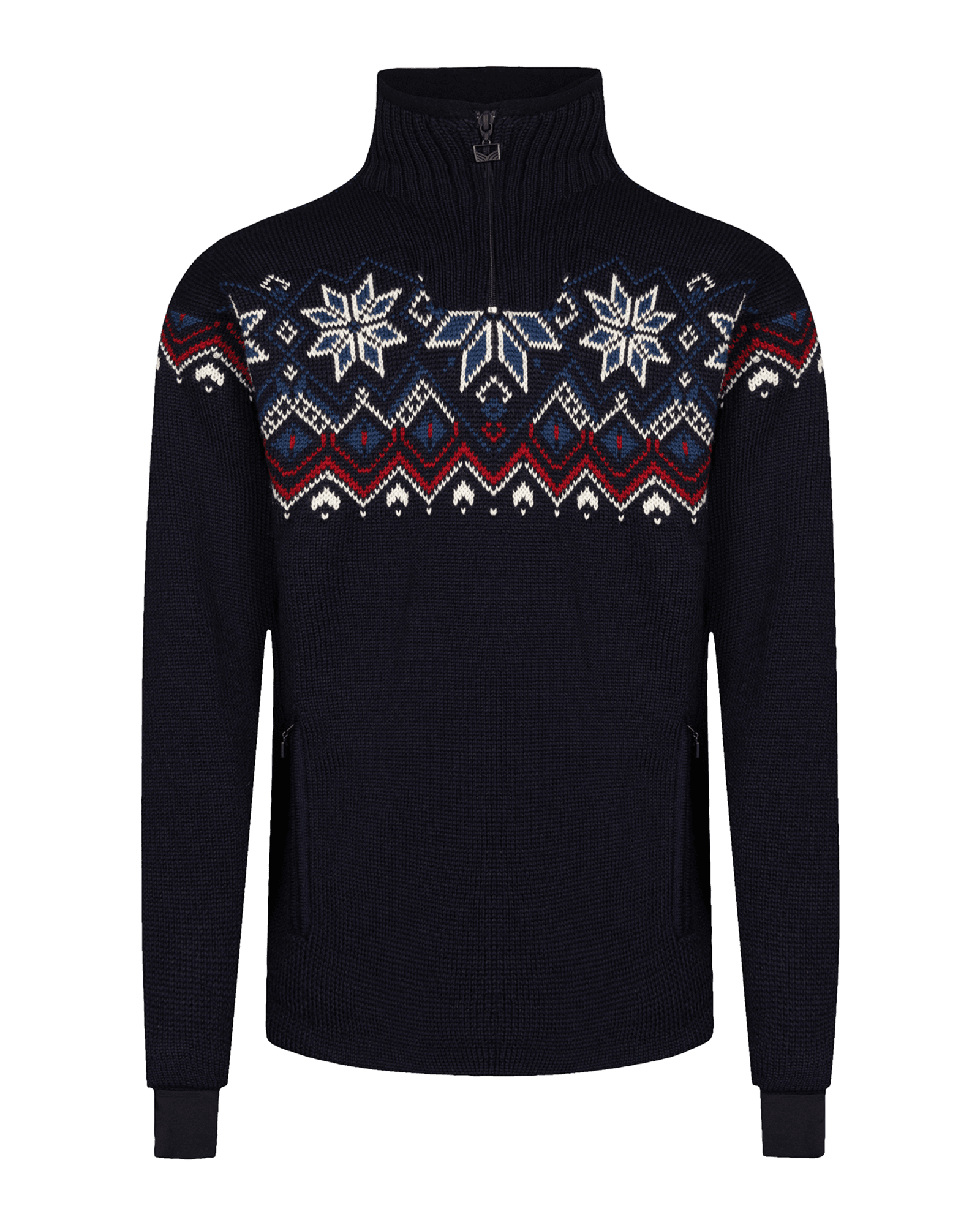 Fongen WP Sweater M Navy/Offwhite/Redrose Indigo
