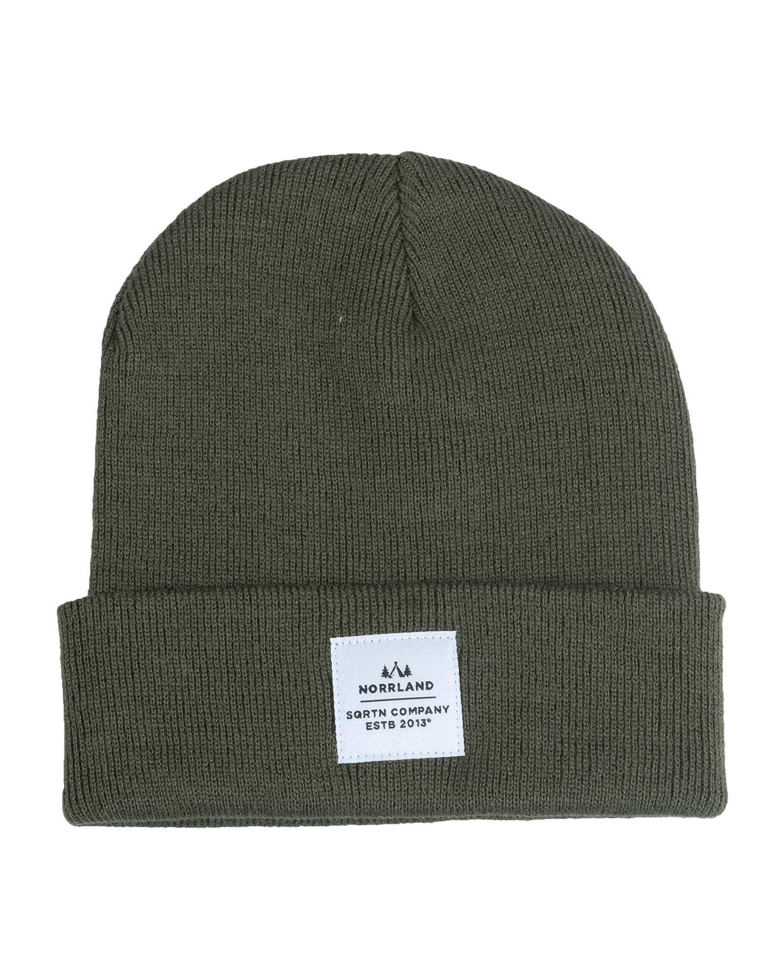Wood Patch Beanie Olive