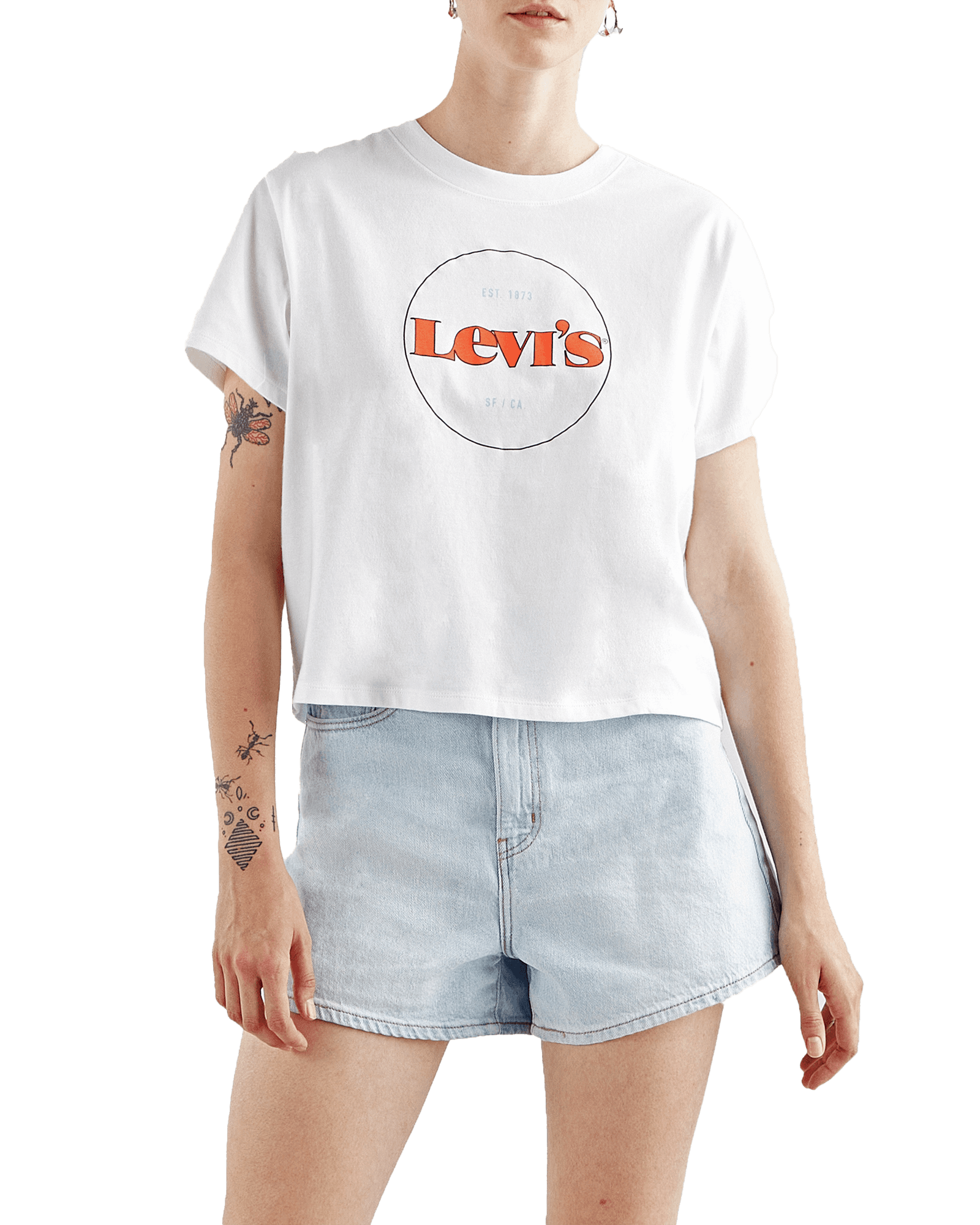 Grapic Varsity Tee New Circle W Neutrals