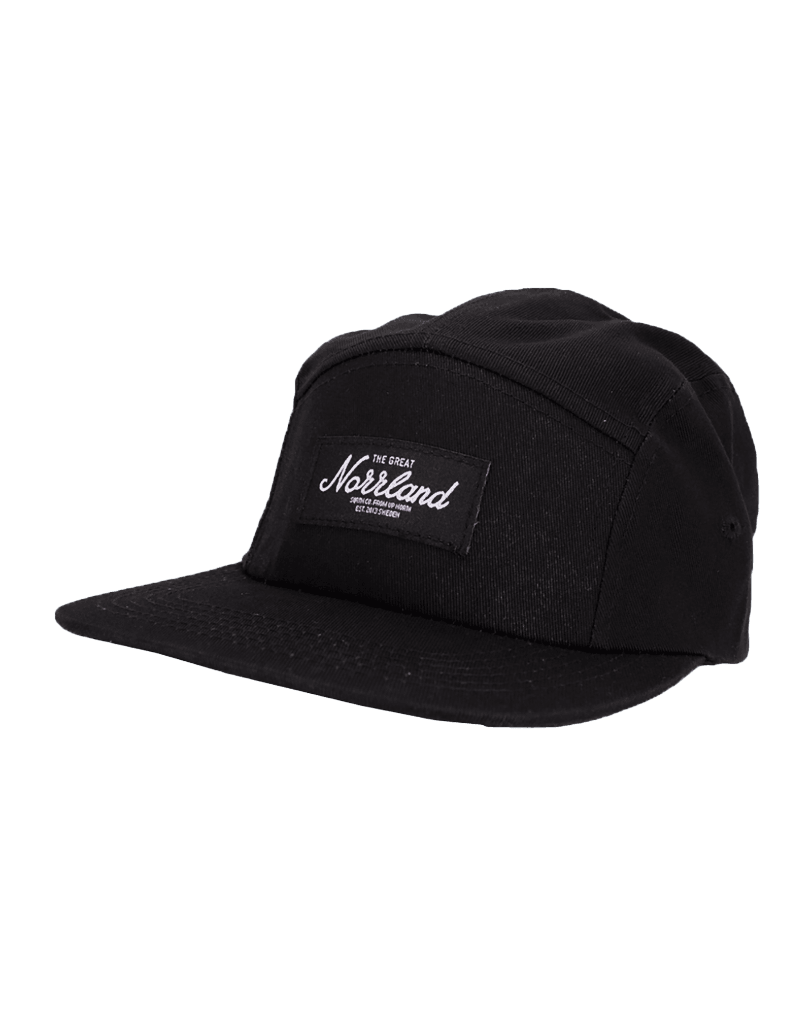 5 Panel Cap Black