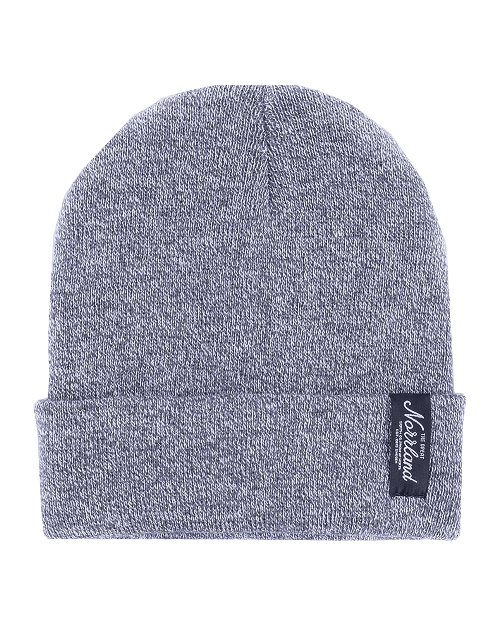 Wood Patch Beanie Light Heather